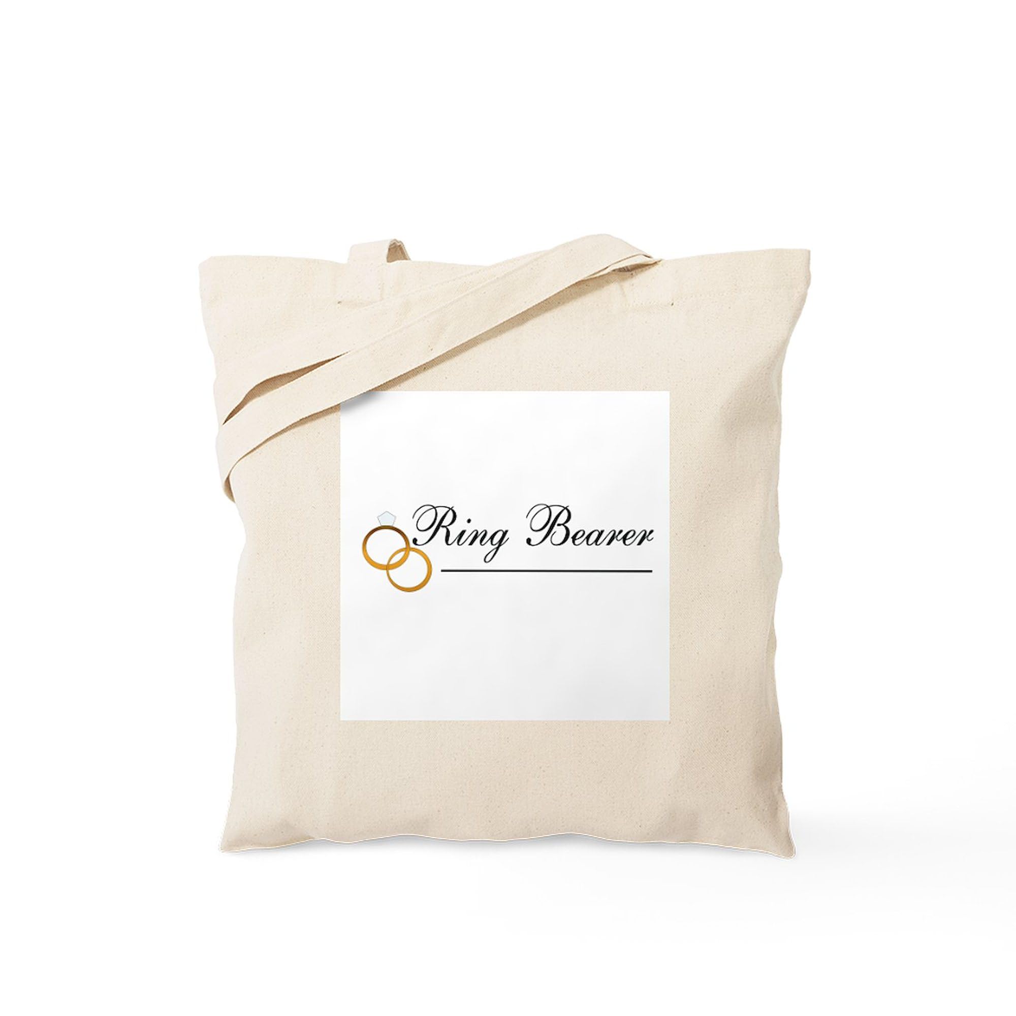Ring Bearer Tote Bag - Natural Canvas Reusable Grocery Shopping Bag for Weddings, Bridal Showers & Everyday Use | Eco-Friendly Wedding Party Gift