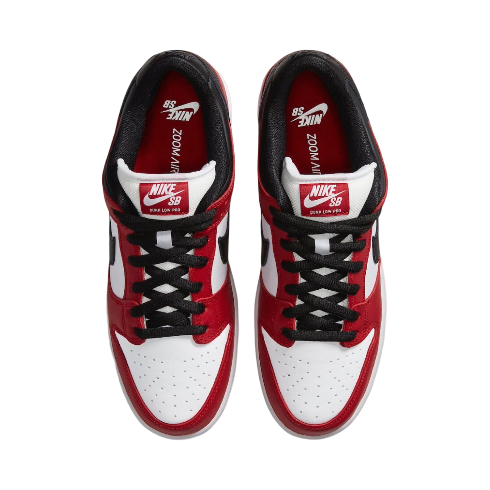 Nike SB Dunk Low J Pack Chicago Varsity Red Black White Sneakers - Men's Basketball Shoes for Streetwear & Skateboarding
