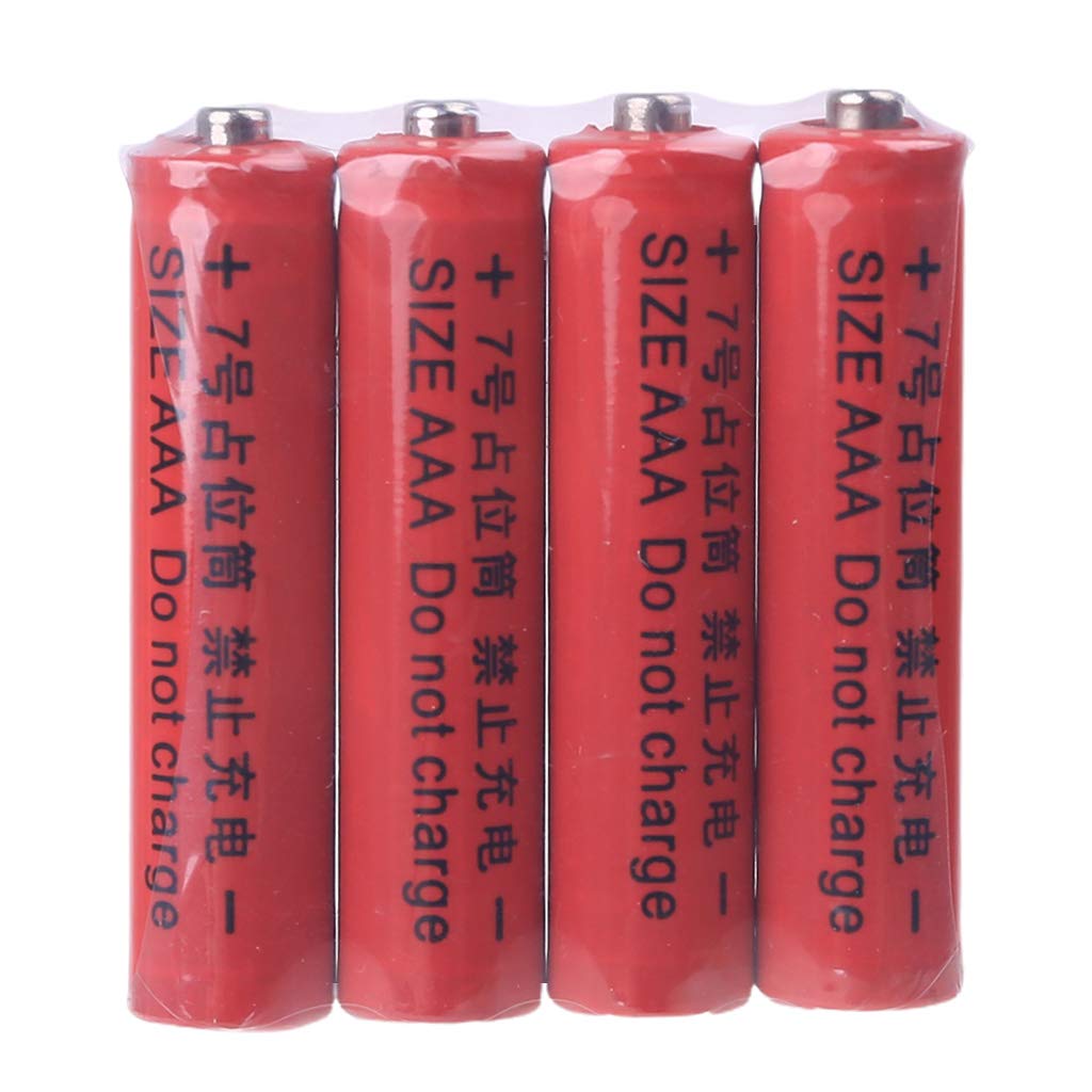 Universal 10440 AAA Dummy Battery Case Shell - Plastic Cylinder Conductor for Rechargeable Batteries - Perfect for Electronics, Flashlights, and DIY Projects