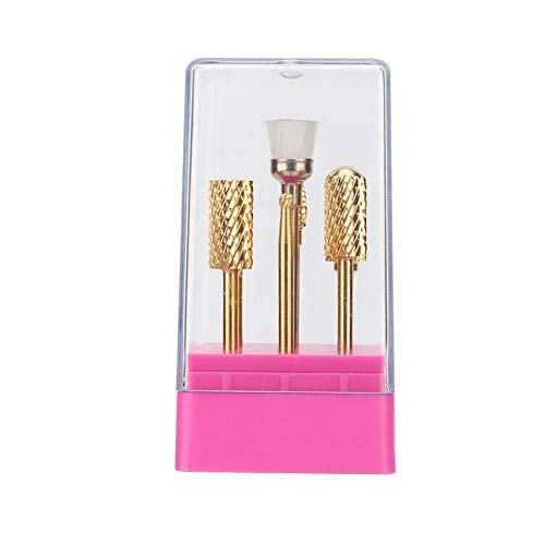7PCS Professional Nail Drill Bits Set for Dead Skin Removal & Nail Polishing - Gold Manicure Pedicure Grinding Heads for Home Salon & DIY Nail Care - Perfect for Gel Polish Prep, Acrylic Nails & Cuticle Maintenance