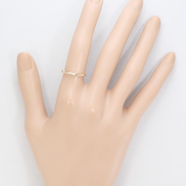 4℃ K10PG Pink Gold Diamond Ring for Women - Elegant 10K Rose Gold Engagement & Wedding Band - Perfect for Anniversaries, Proposals & Special Occasions