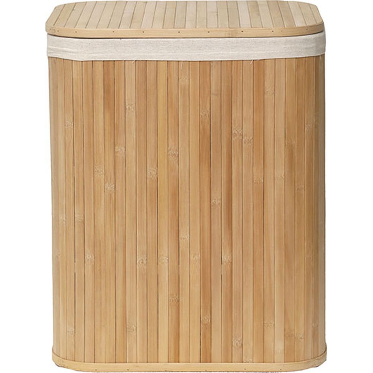 Natural Bamboo Basket with Linen Fabric - Eco-Friendly Storage Organizer for Home, Kitchen, Bathroom - Multiple Sizes Available (Small, Medium, Large) - Perfect for Fruits, Vegetables, Toys & Laundry Organization