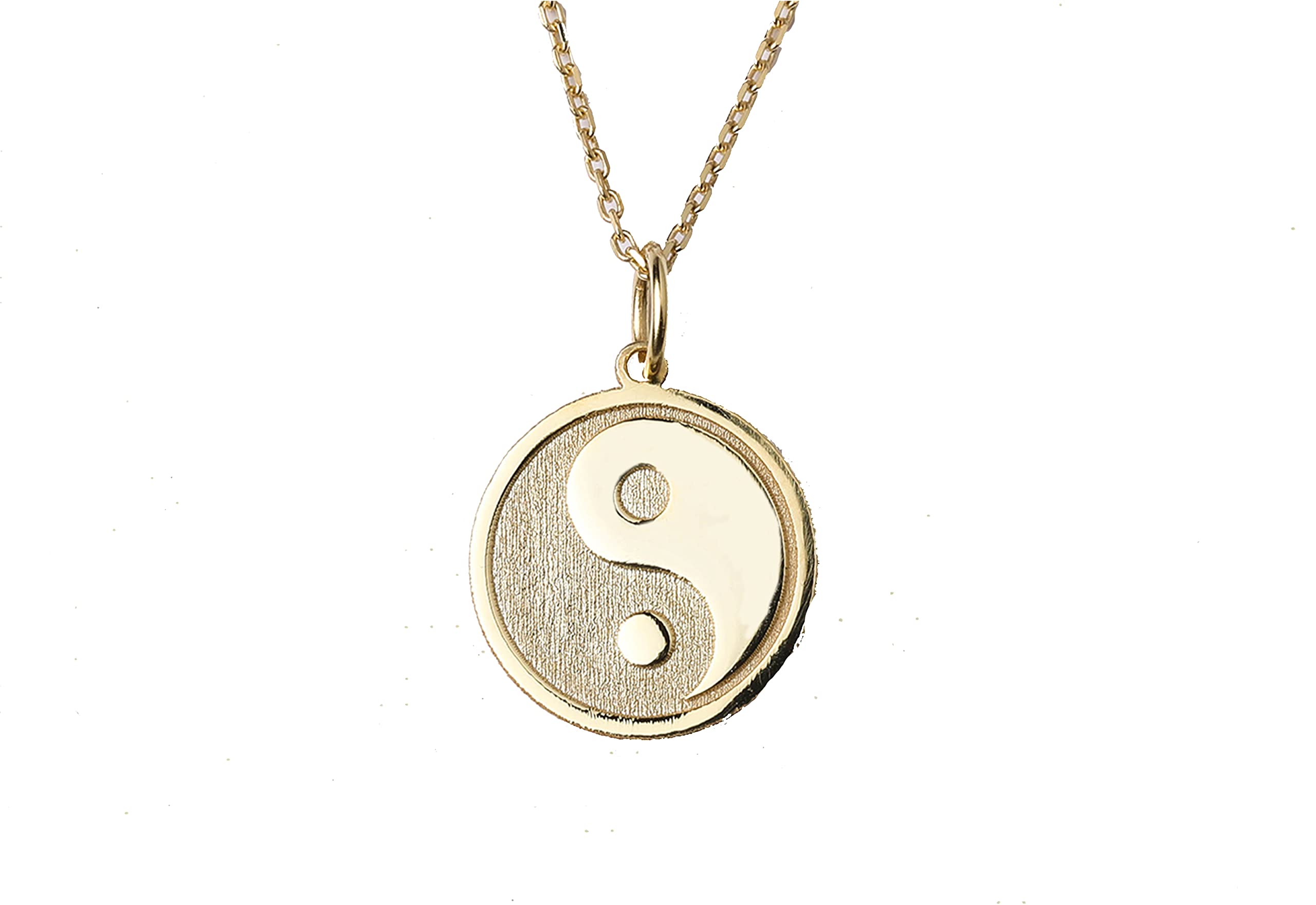 14K Gold Yin Yang Necklace - Personalized Tai Chi Pendant, Zen Symbol Jewelry for Meditation & Spiritual Balance | Perfect for Yoga, Mindfulness & Gift Giving