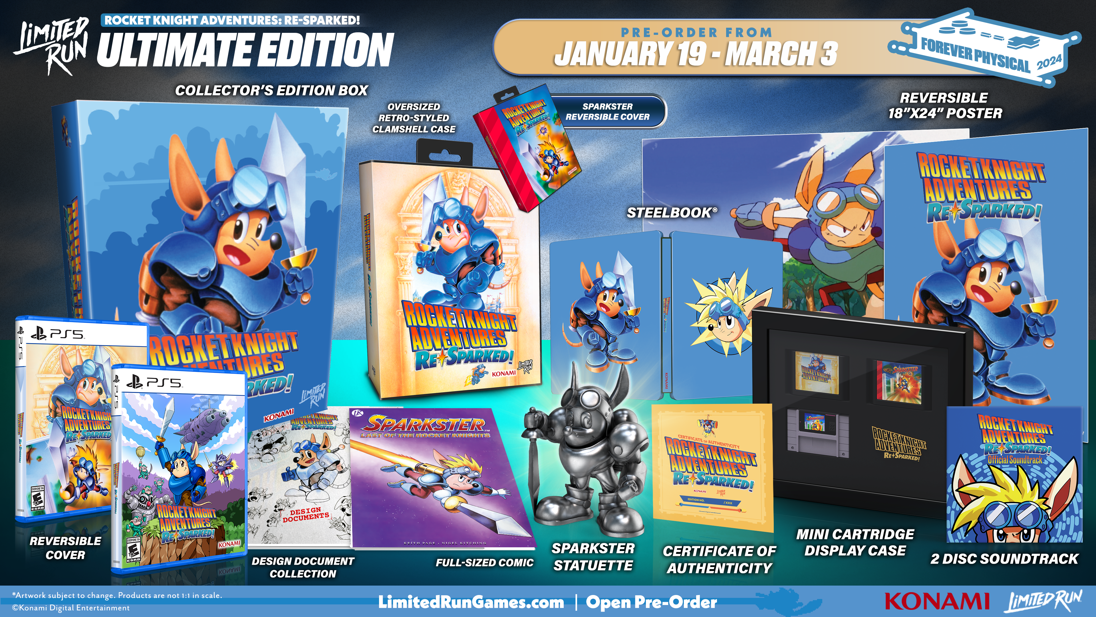 PS5 Limited Run #77: Rocket Knight Adventures: Re Sparked Ultimate Edition - Collector's Edition for Retro Gaming Enthusiasts | Perfect for Classic Game Lovers & Nostalgic Gaming Sessions