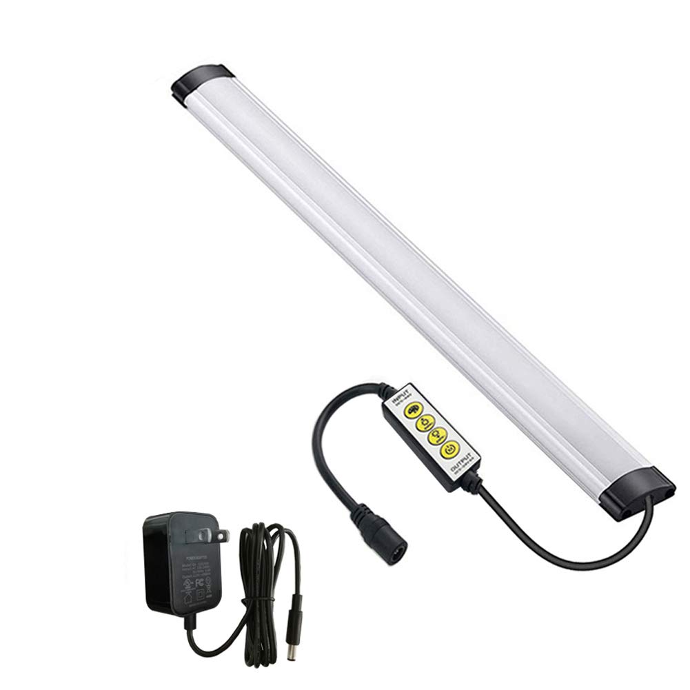 Dimmable RGB LED Under Cabinet Lighting - 12 Inch Multicolor Light Bar with Inline Control for Kitchen, Desk, Shelf & Closet | Perfect for Accent Lighting in Hallways, Cupboards & Room Decor