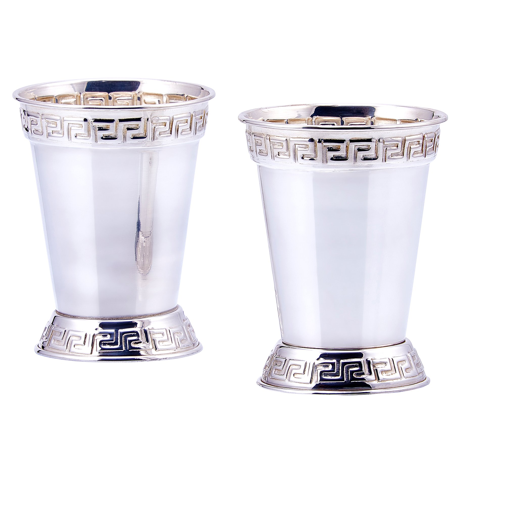Old Dutch Mint Julep Cups Set of 2 - 12 oz Silver Plated Metal Cups for Cocktails, Iced Tea & Southern Drinks - Perfect for Kentucky Derby Parties & Summer Entertaining