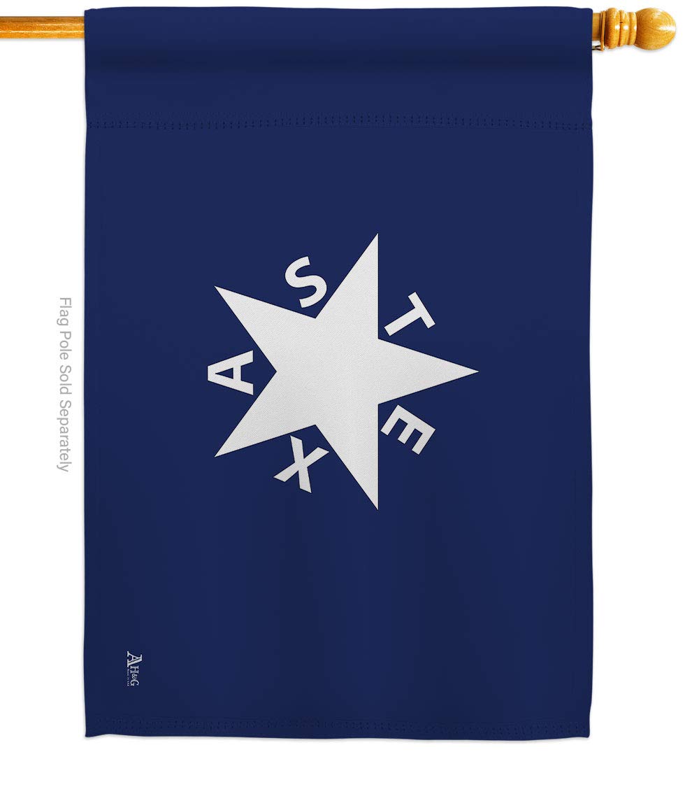 Americana Home & Garden H140905-BO 28x40 Inch Zavala De Lorenzo Texas House Flag - Double-Sided Patriotic Historic Decorative Vertical Banner for Yard, Garden & Outdoor Decor - Perfect for Texas Pride, Historical Displays & Patriotic Gift Giving