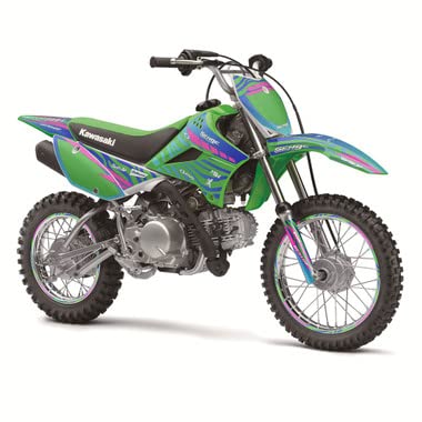 2002-2009 Kawasaki KLX 110 Complete Tigre Pink Senge Graphics Kit - High-Quality Dirt Bike Decal Stickers for Off-Road & Motocross Racing (Perfect for Customization & Bike Restoration)