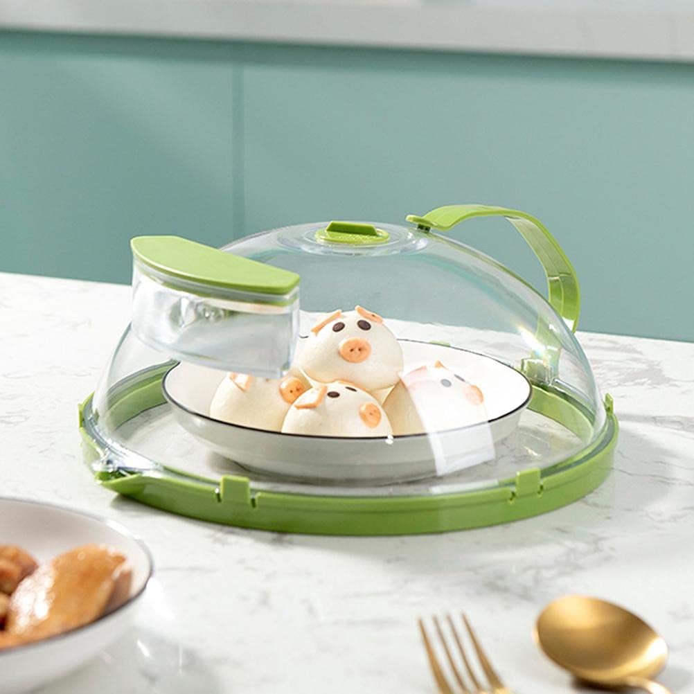 Microwave Splash Cover - BPA-Free Oil-Proof Food Cover for Microwave Oven | Keeps Food Fresh & Prevents Splatters | Ideal for Reheating Meals, Popcorn & Leftovers