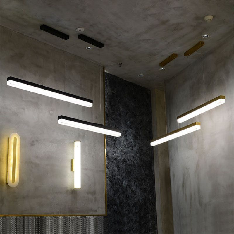 Rectus Alabaster Pendant Light - Modern Handcrafted Glass Ceiling Lamp for Dining Room, Kitchen Island & Bedroom Lighting | Dimmable Hanging Light Fixture