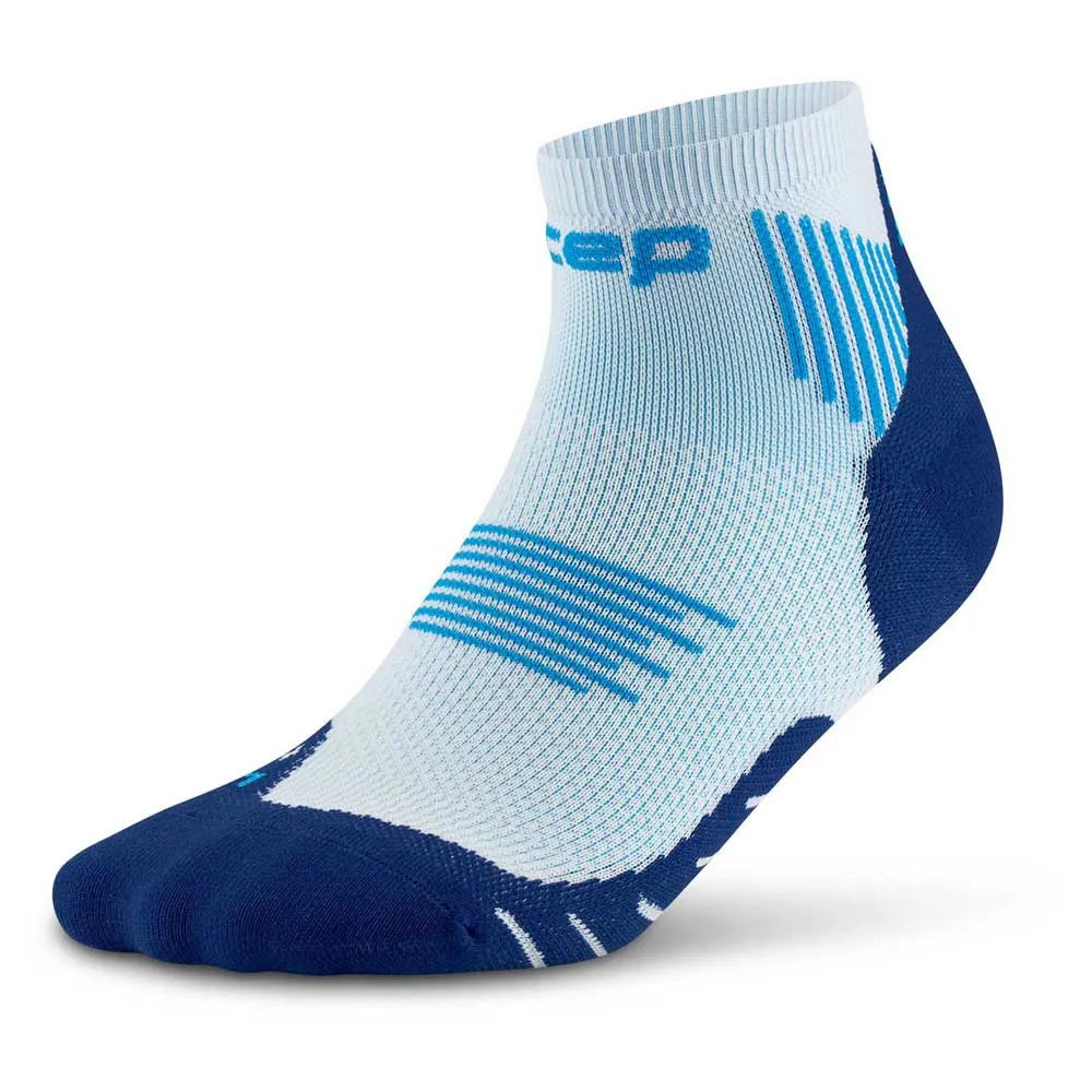 CEP Men's Run Socks Low Cut 5.0 - Performance Running Socks for Men with Compression Support, Breathable & Moisture-Wicking - Ideal for Marathon, Training & Daily Running (Ice Blue)