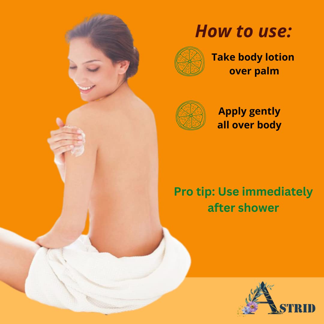 Astrid Fruits Body Lotion with Shea Butter & Avocado - Hydrating Moisturizer for Dry to Normal Skin | Lightweight, Non-Greasy Formula for Men & Women | 200ml | Perfect for Daily Use, After Shower & Winter Care