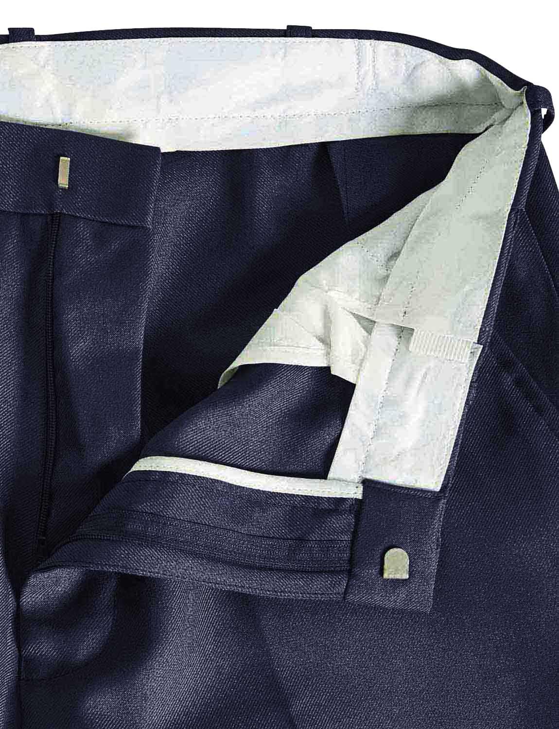 Men's Stretch Waist Formal Work Pants - Comfortable Dress Slacks with Hidden Elastic Waistband for Office, Business & Professional Occasions