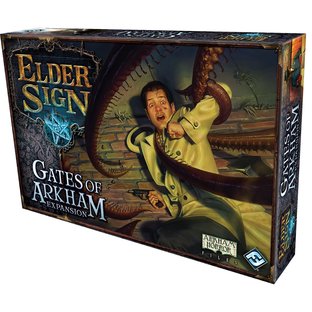 Elder Sign: The Gates of Arkham Expansion Board Game - Horror Adventure Game for Adults & Teens - Perfect for Game Nights & Lovecraftian Horror Fans