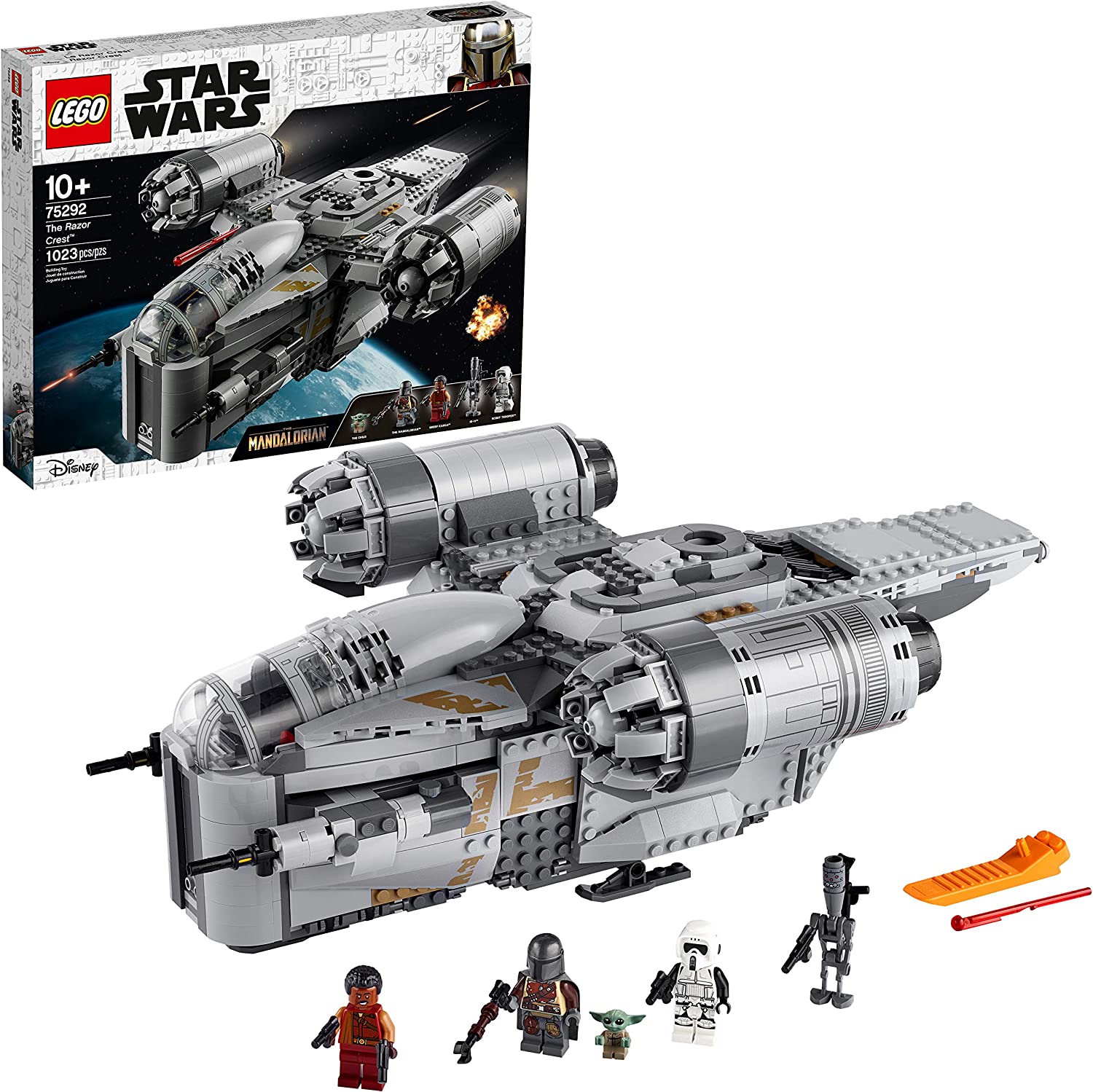 LEGO Star Wars The Mandalorian The Razor Crest 75292 Building Kit | 1,023 Pieces | Collectible Starship Model | Perfect for Display & Play | Great Gift for Star Wars Fans & LEGO Collectors | Recreate Epic Mandalorian Scenes