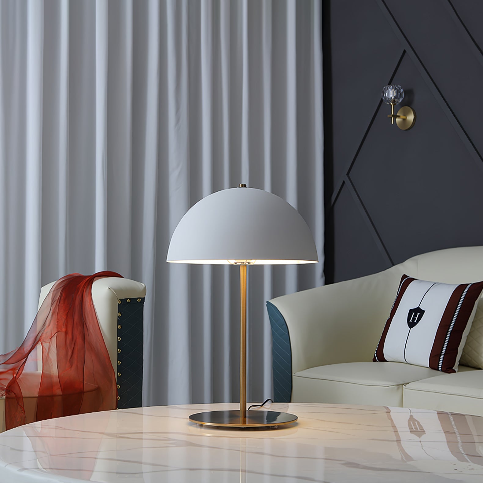 Hanna Table Lamp - Modern LED Bedside Lamp with USB Port, Adjustable Brightness for Bedroom, Living Room, and Office | Perfect for Reading, Working, and Relaxing
