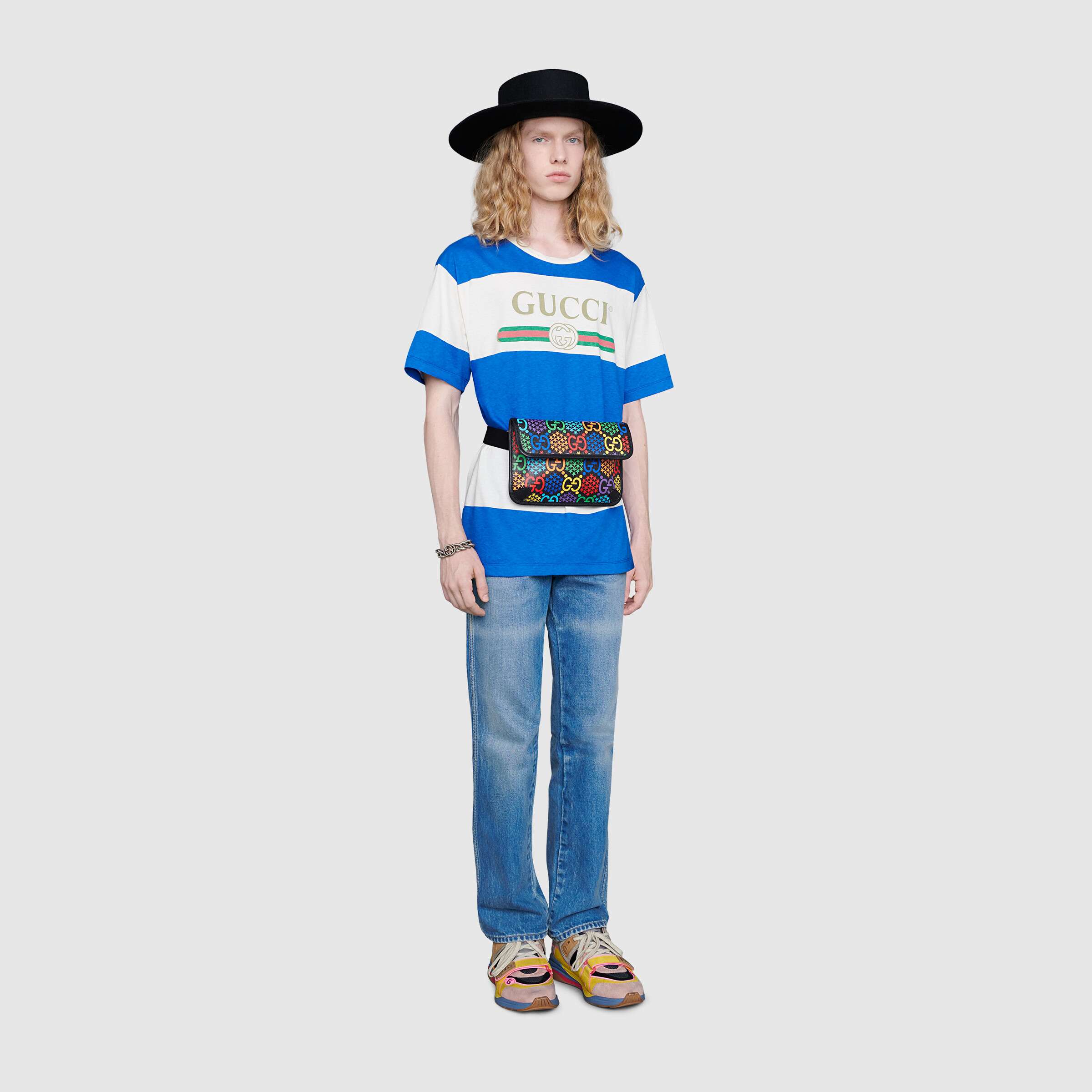 Gucci GG Psychedelic Belt Bag for Women - Vintage Designer Waist Pack - Perfect for Concerts, Travel & Everyday Use