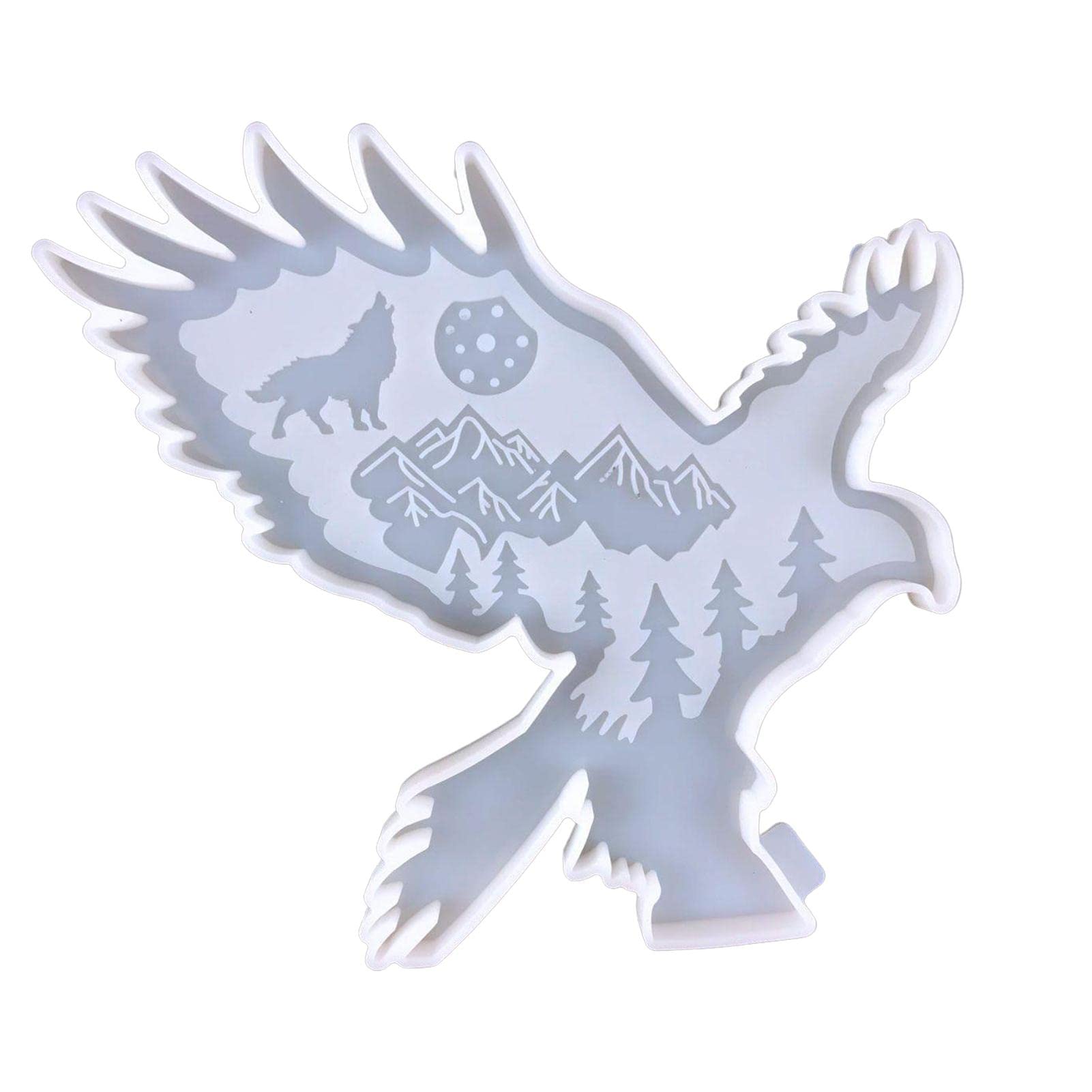 3D Animal Resin Silicone Mold Kit for DIY Crafting - Wolf, Elephant, Horse, Bear, Elk, Eagle Silicone Casting Molds | Perfect for Home Decor, Office Decoration & DIY Gift Making | Living Room, Bar & Craft Room Decorations