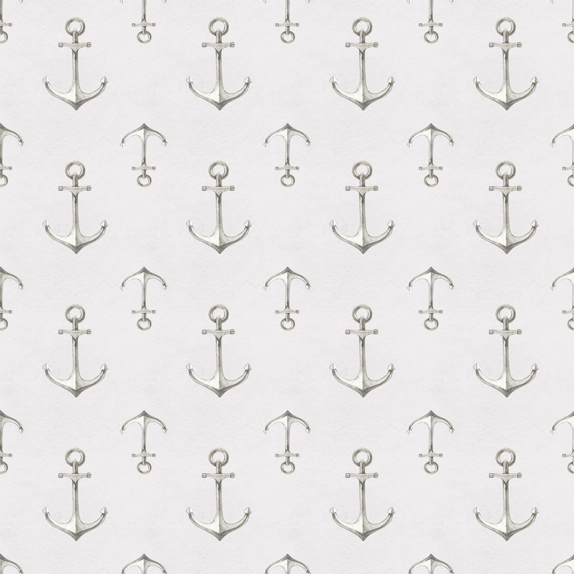 Nautical Themed Grey Peel and Stick Removable Wallpaper - Self-Adhesive Decorative Wall Covering for Bedroom, Nursery, or Office Decor