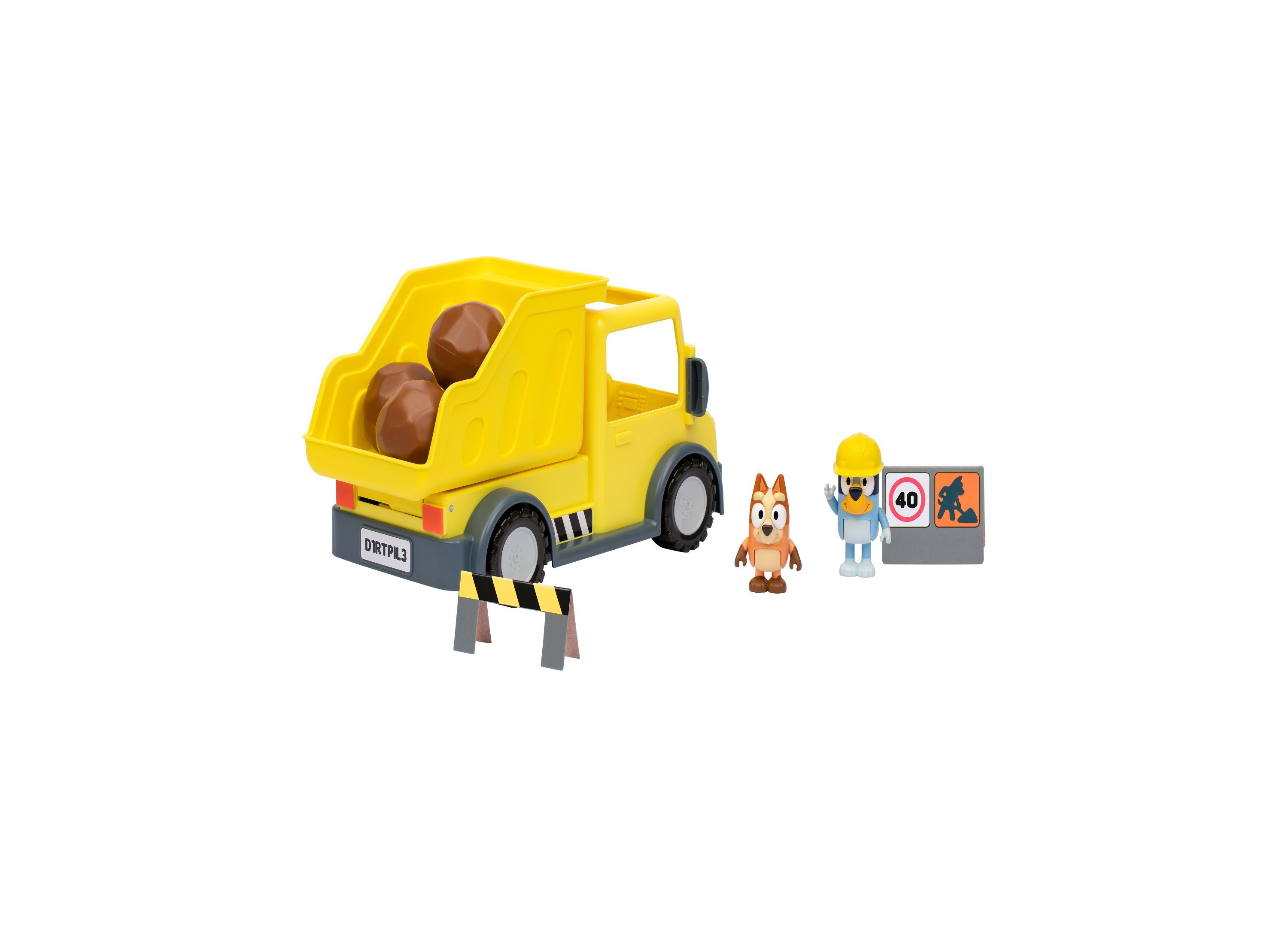 Bluey's Adventure Series Dump Truck Toy with Exclusive Figures - Fun Construction Play for Kids, Perfect Gift for Bluey Fans | Pretend Play, Birthday & Christmas Present