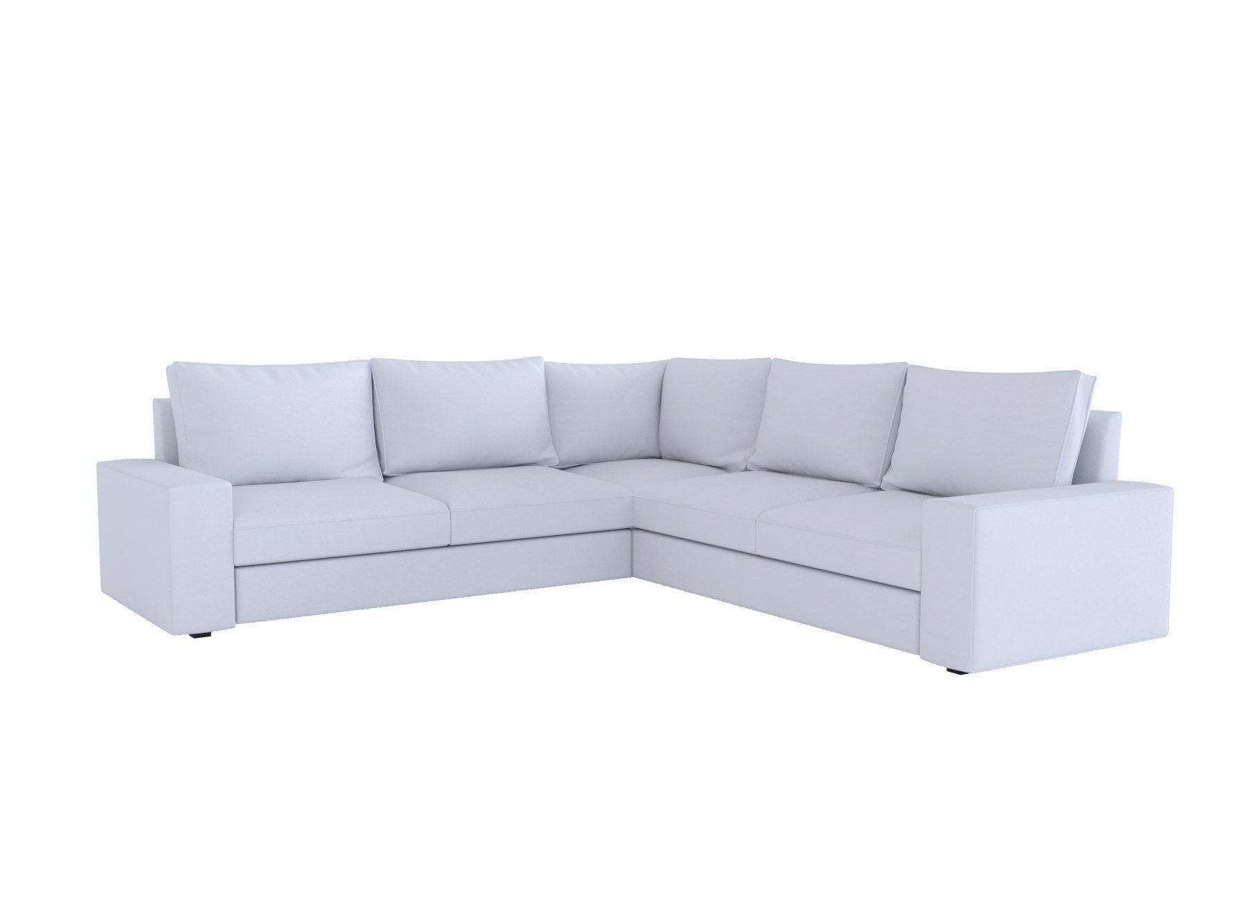 Kivik 5-Seat Corner Sofa Cover - Stretchable Sectional Couch Slipcover for Living Room, Home Decor & Furniture Protection (Fits Most L-Shaped Couches)