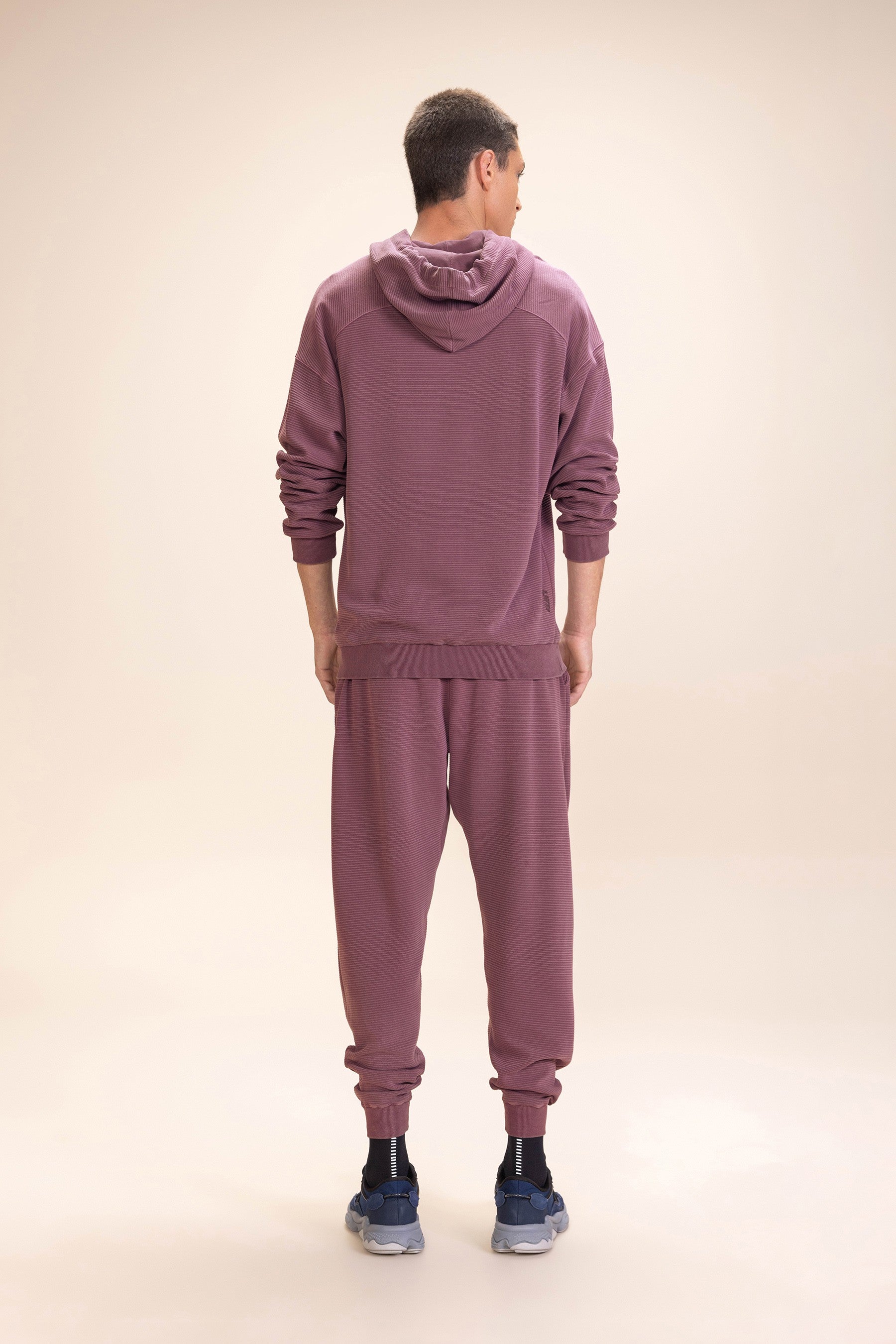 Ribbed Washed Men's Sweatshirt - Comfortable Casual Pullover for Everyday Wear, Gym, and Outdoor Activities