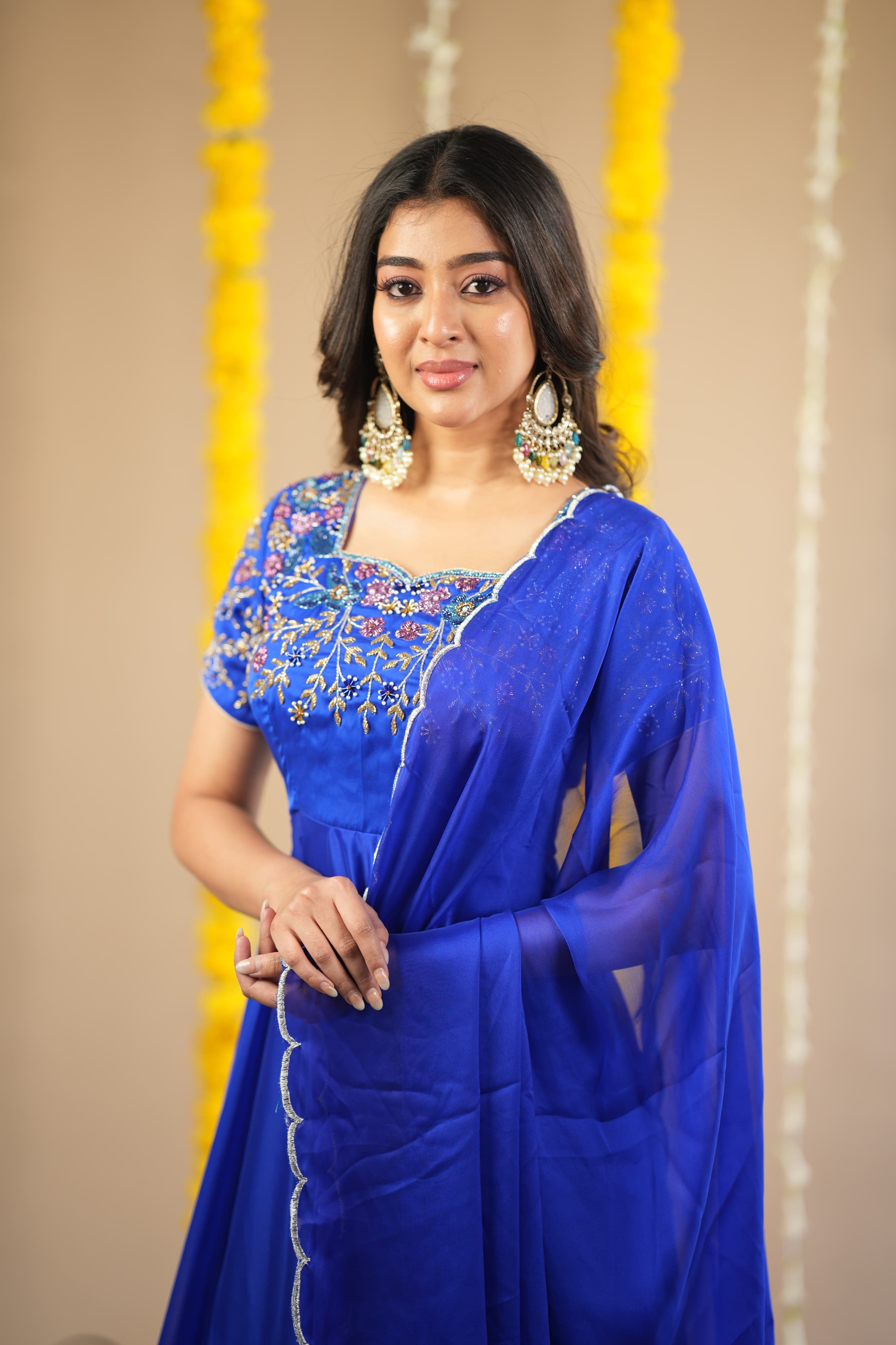 DD631 Nethra Premium Designer Anarkali Dress - Elegant Indian Party Wear for Women, Perfect for Weddings, Festivals & Special Occasions