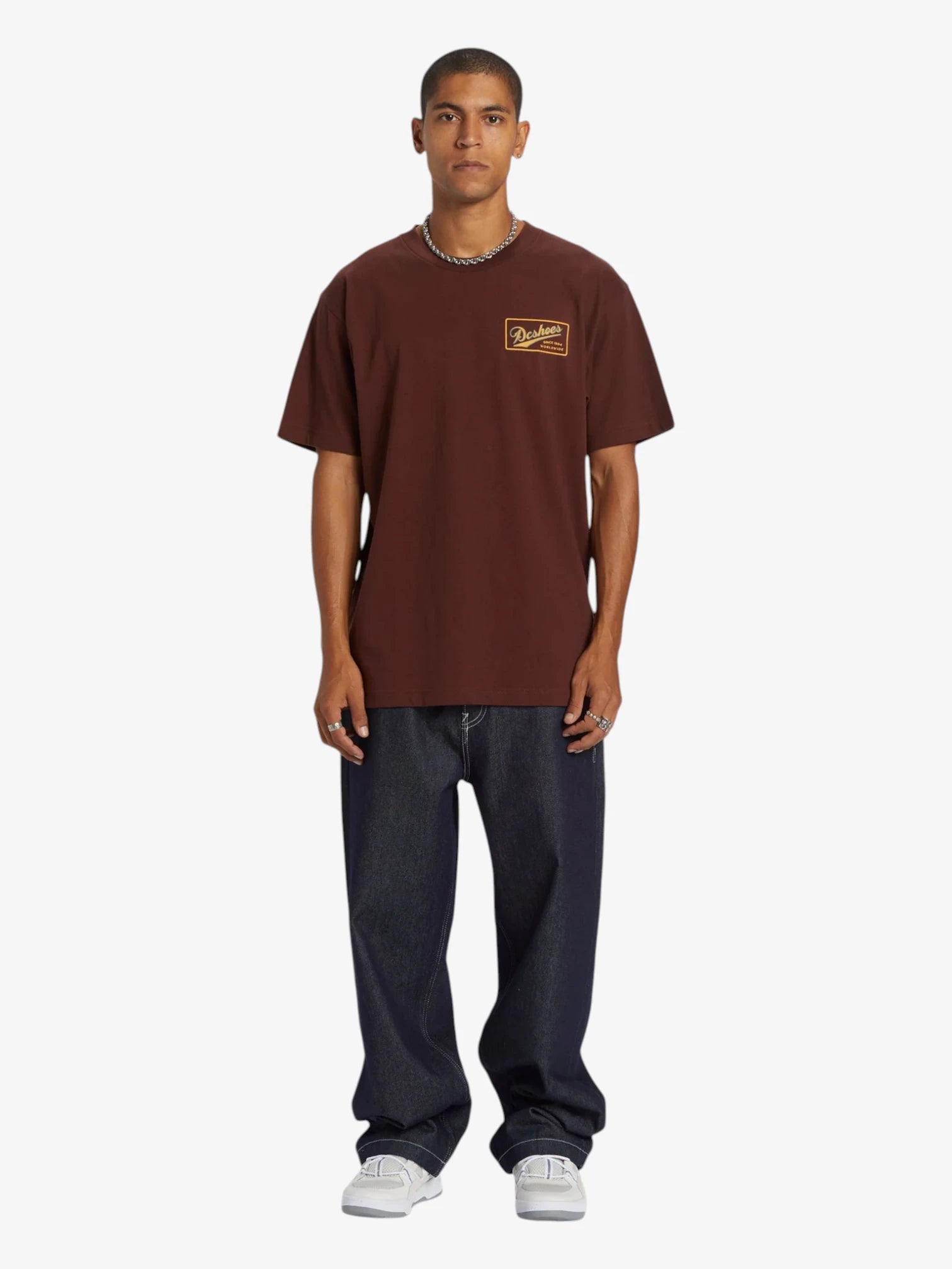 DC The Classic Maroon T-Shirt for Men - Soft Cotton Casual Tee - Perfect for Streetwear, Gym & Everyday Wear