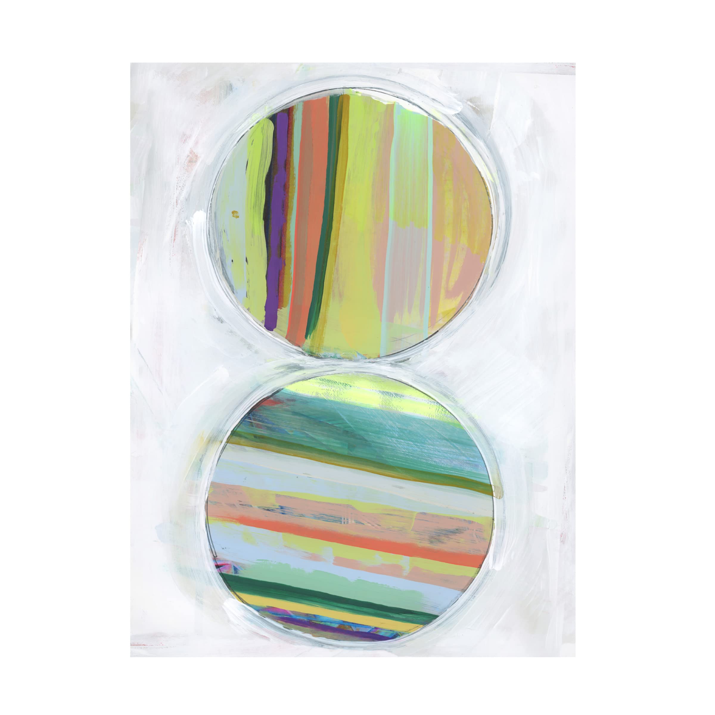Bellissimo Art 'Art in Whites IV' Premium Canvas Wall Art Print - 24x32 Inches - Modern Home & Office Decor for Living Room, Bedroom, or Gallery Display