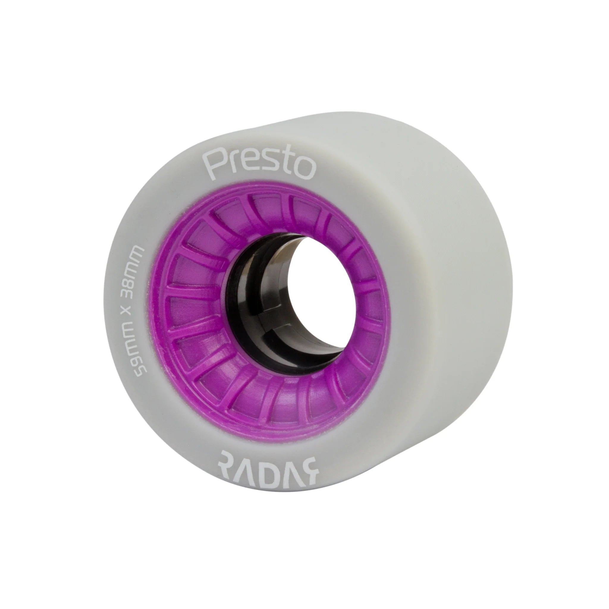 Presto 59mm Radar Wheels - 4 Pack for Skateboards, Longboards & Roller Skates - High-Performance Wheels for Smooth Riding & Durability
