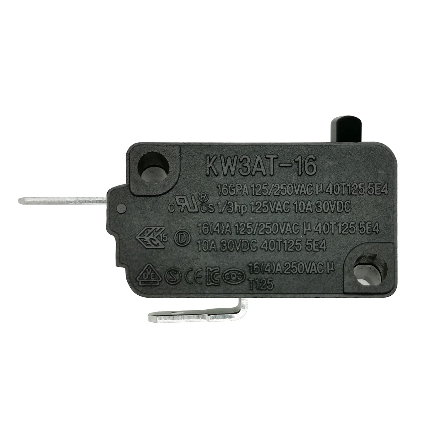 KW3AT-16 Microwave Oven Door Switch Replacement Part - 16A 125VAC, Compatible with KW3A-16, Normally Closed (1Pc) - Perfect for Microwave Repair & Maintenance at Home