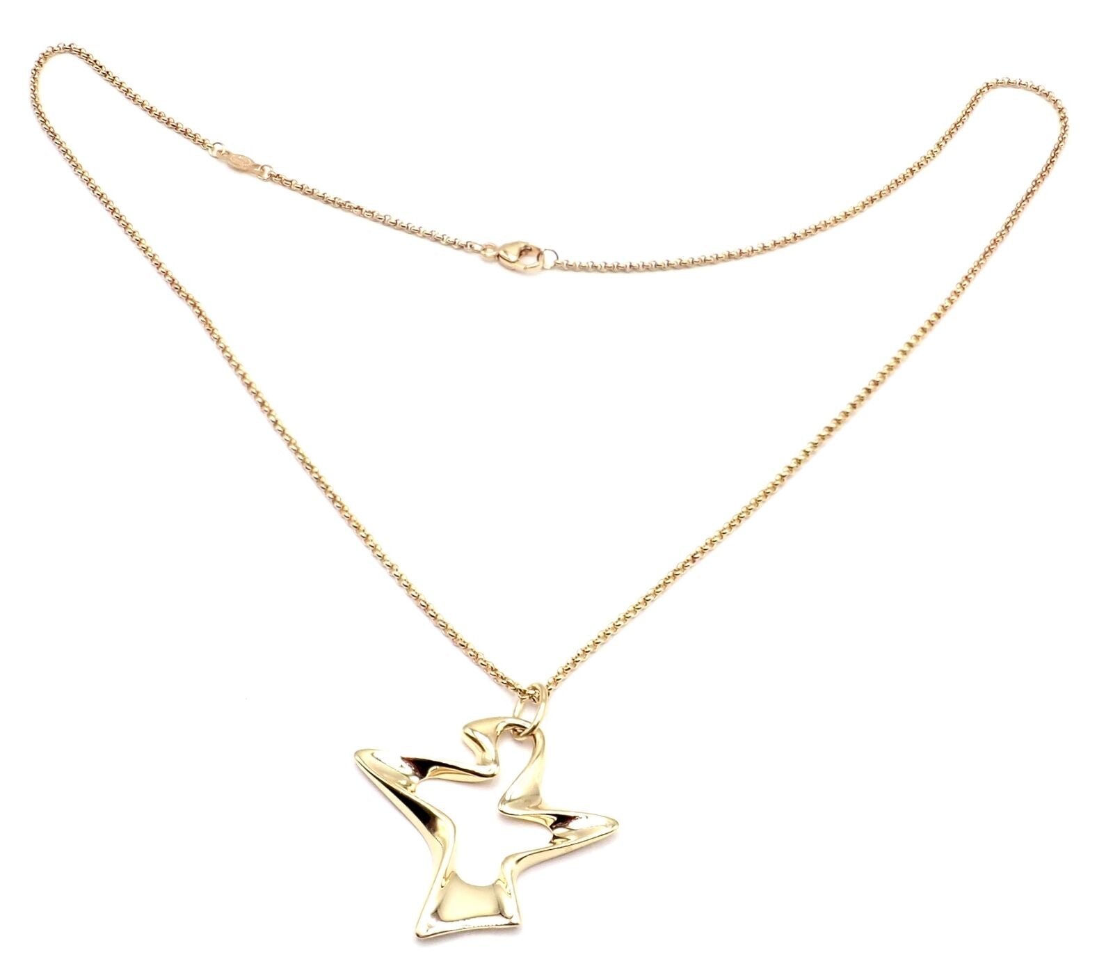 Authentic Georg Jensen 18K Yellow Gold Bird Pendant Necklace - Elegant Jewelry Gift for Women, Perfect for Weddings, Anniversaries & Special Occasions