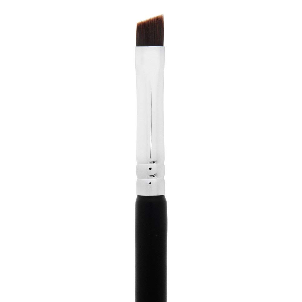 Beauty Junkees Precision Eyeliner Brush - Thin Winged Liner Brush for Liquid, Cream & Powder Makeup | Angled Tightline Brush for Eyebrows & Eye Makeup | Perfect for Professional & Everyday Makeup Looks