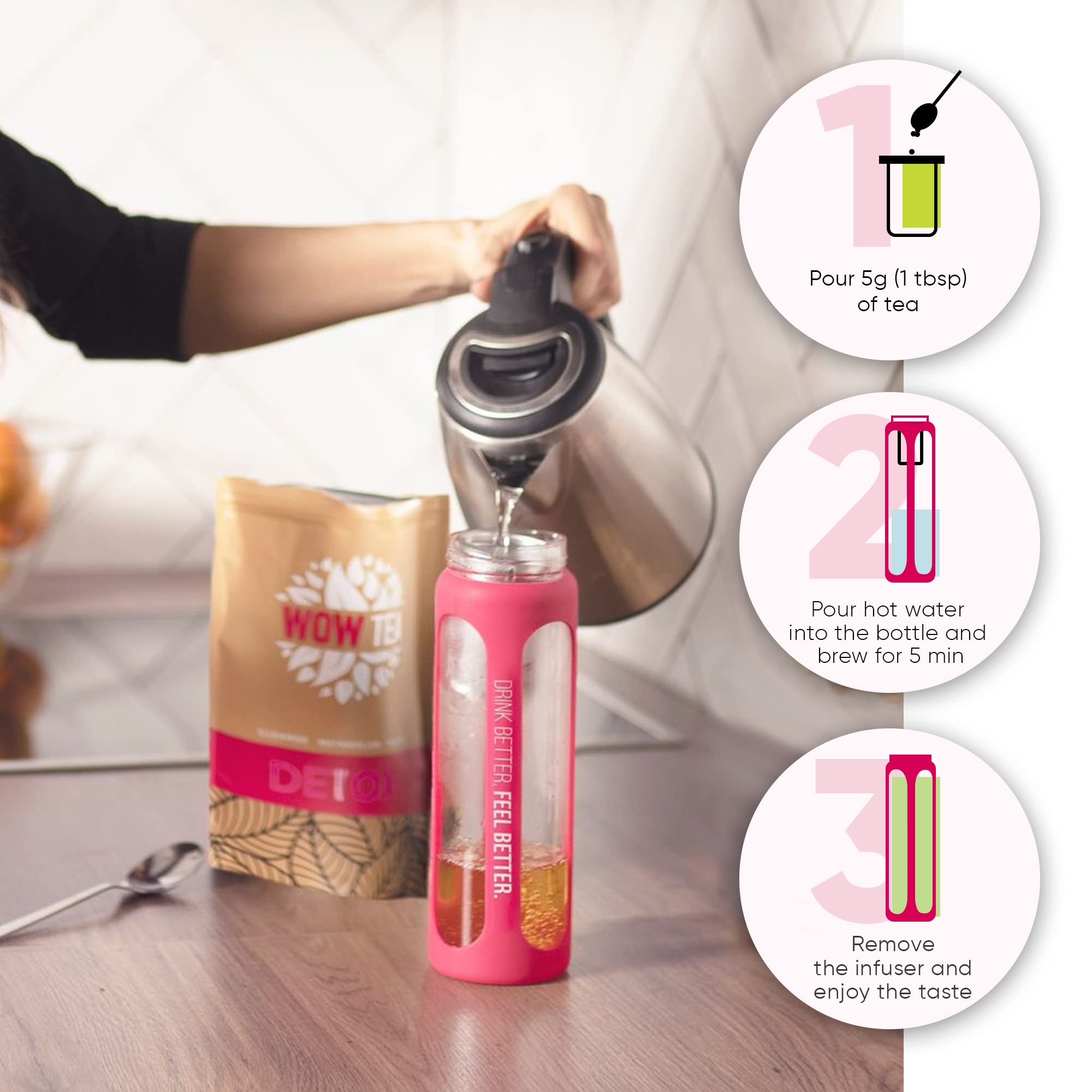 WOW TEA: Complete Tea Replacement Set - Premium Loose Leaf Tea Collection for Home & Office Brewing