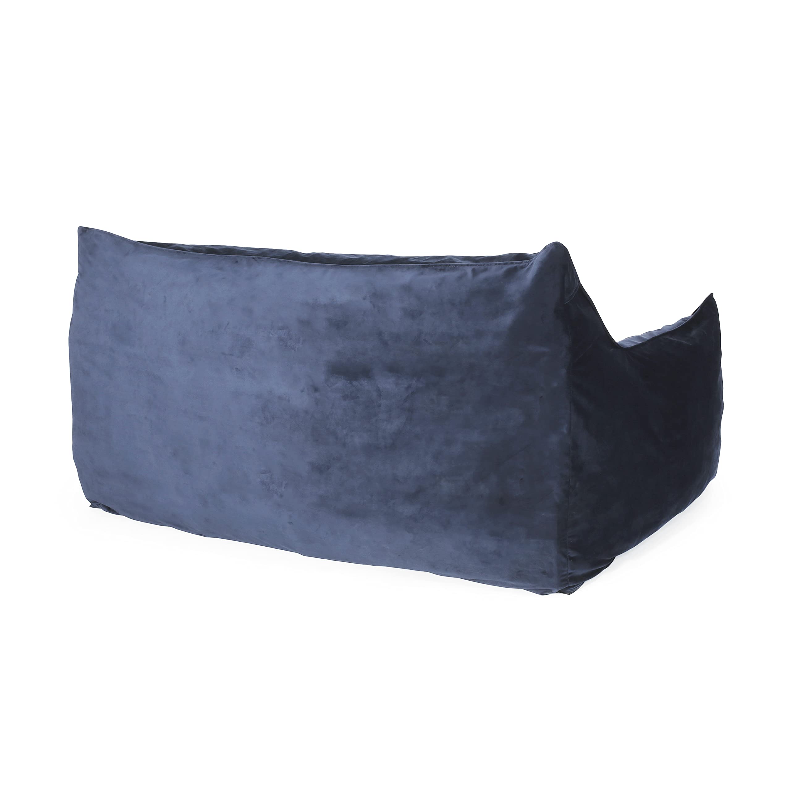 Christopher Knight Home Velie Small Bean Bag Chair - Midnight Blue, Ultra Soft & Comfortable for Kids, Teens & Adults - Perfect for Bedroom, Living Room, Dorm or Game Room Relaxation