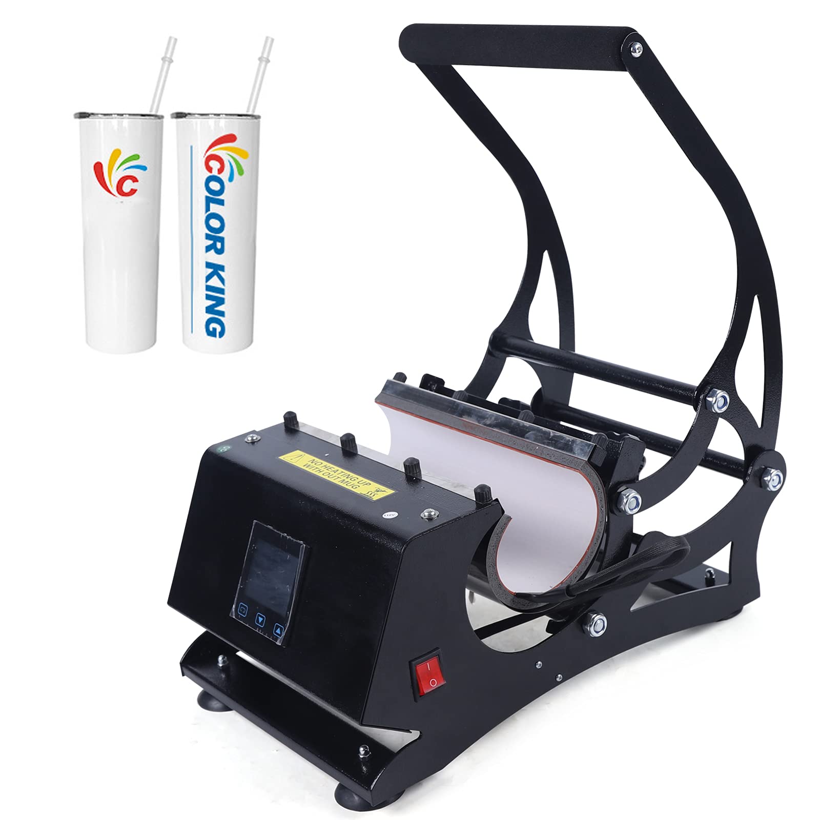 20oz Tumbler Heat Press Machine 110V - Sublimation Mug Press for DIY Skinny Tumblers - Perfect for Custom Drinkware, Personalized Gifts & Small Business Crafts