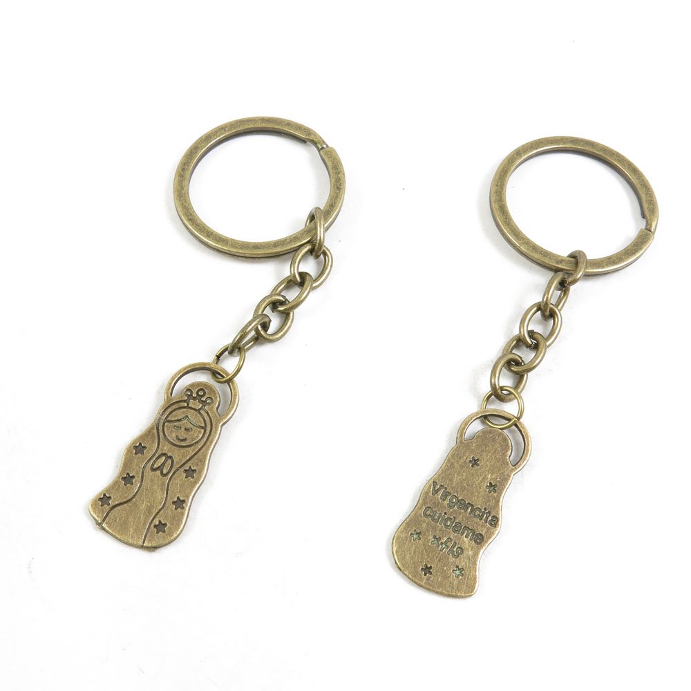 Wholesale Bulk Fashion Jewelry Keychain - Virgin Mary Key Tag Ring for Car, Door & Keys | Perfect for Gifts, Promotions & Personal Use
