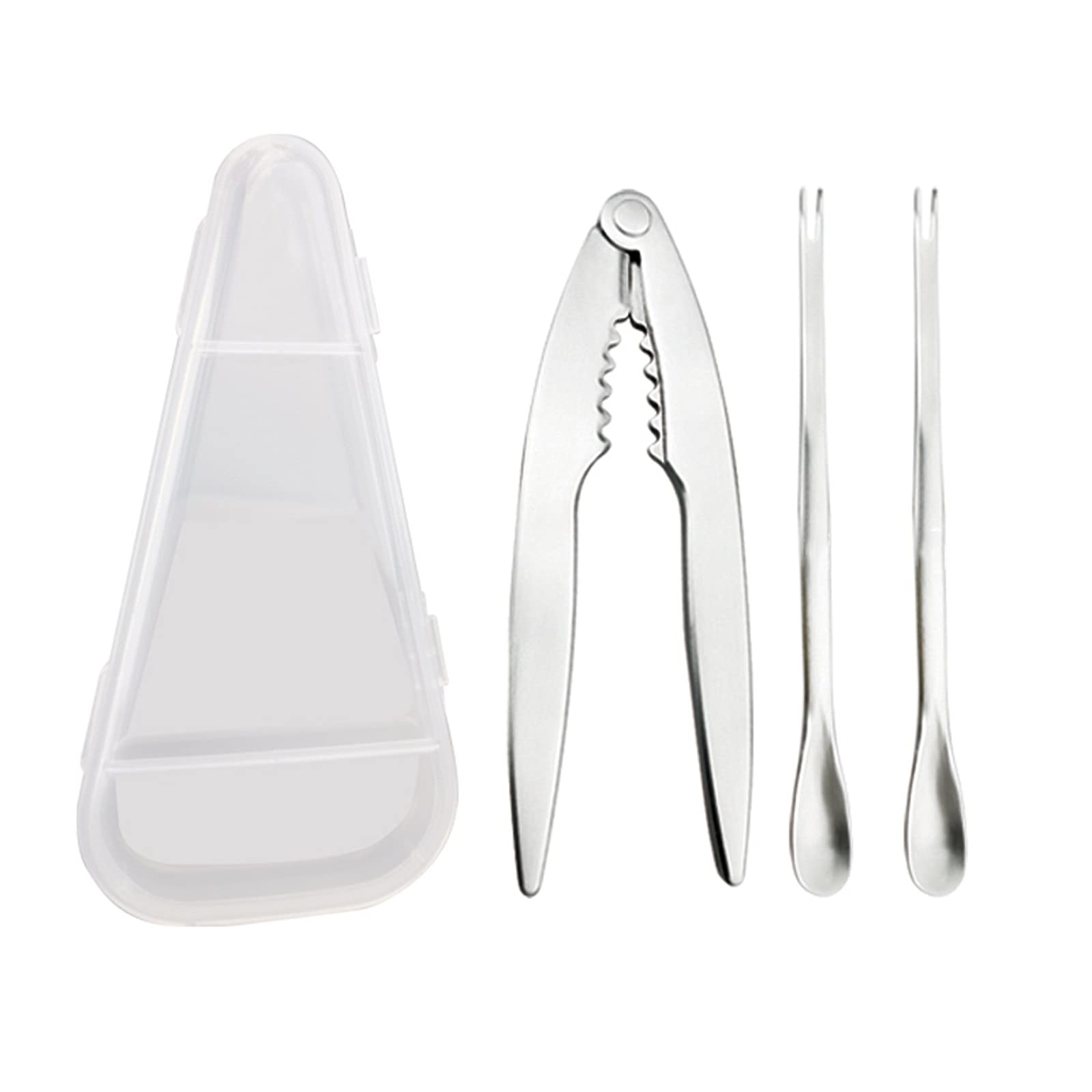 Premium 3-Piece Seafood Tool Set - Stainless Steel Lobster Crackers, Crab Forks & Nut Picks - Durable Shellfish Cracker Kit for Crab, Lobster & Nuts - Perfect for Seafood Lovers, Dinner Parties & Beach Picnics