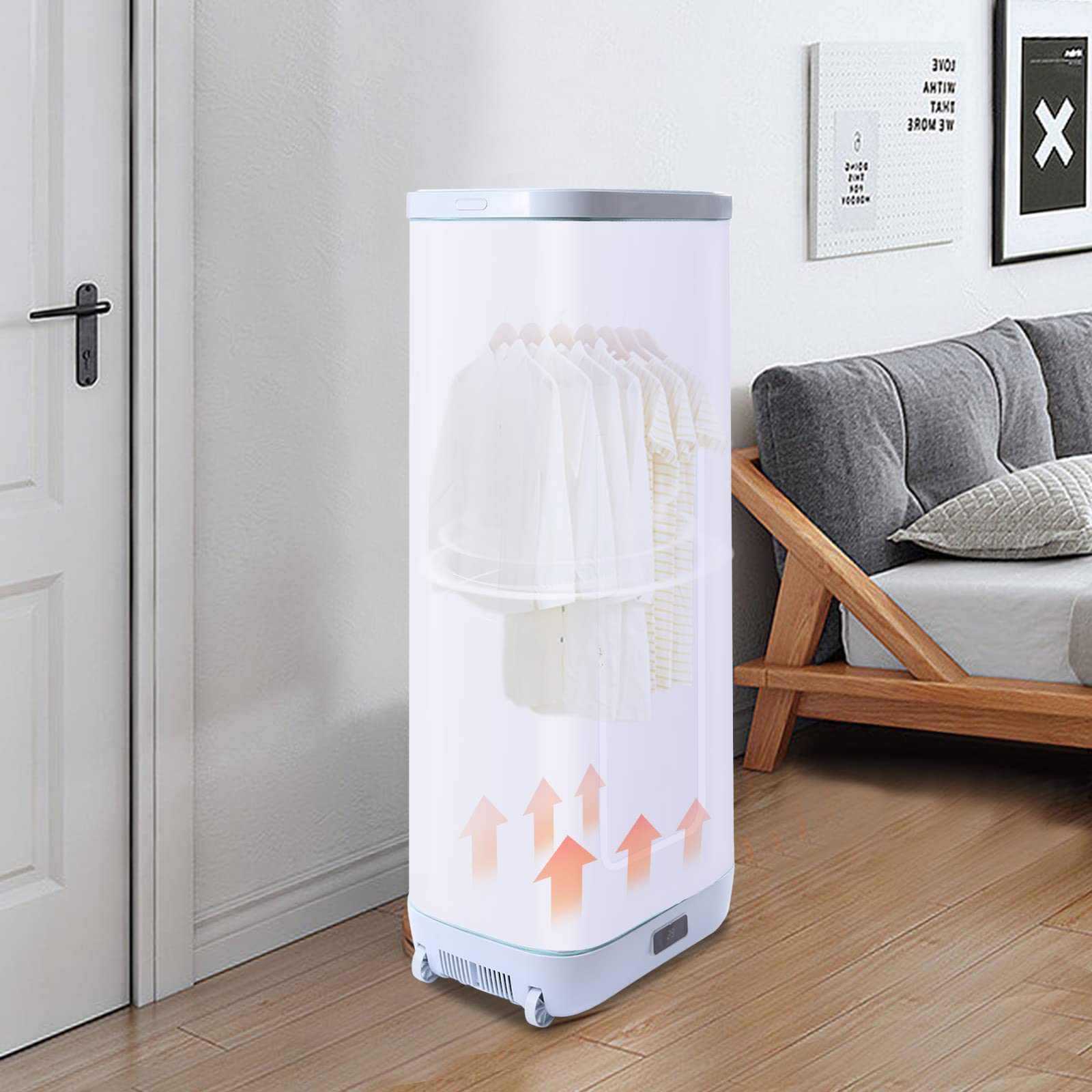 Portable 850W Fast Clothes Dryer - Compact Folding Electric Laundry Drying Machine for Apartments, RV, Travel | Quick Dry Garments, Baby Clothes & Delicates | Space-Saving Household Appliance