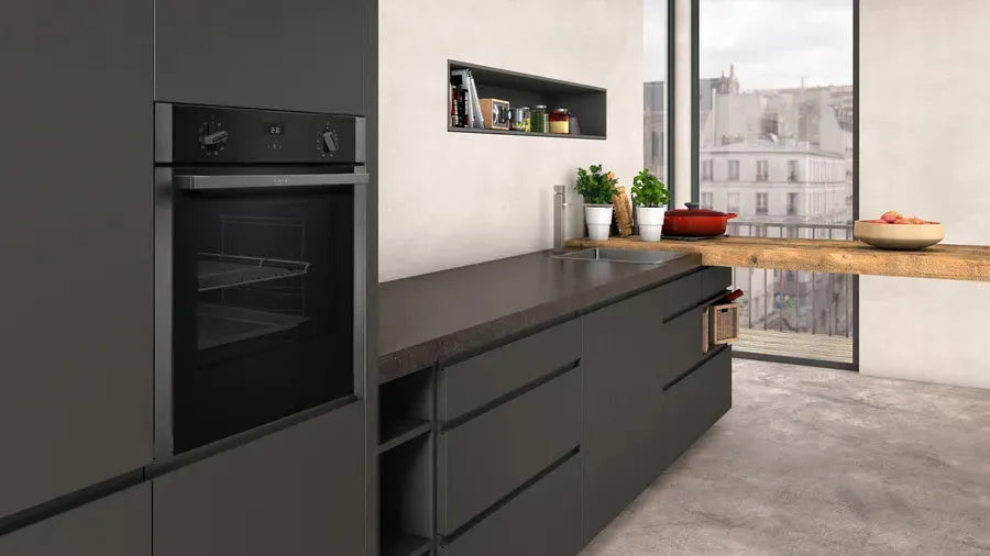 Neff 60cm Built-In Pyrolytic Oven with Steam Function - N50 B5AVM7AG0A | Perfect for Baking, Roasting & Self-Cleaning in Modern Kitchens
