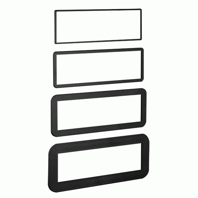 Metra 89-30-0900 Universal DIN Size Head Unit Spacer Trim Rings for Car Stereo Installation - Perfect Fit for Aftermarket Radio Dash Kits in Vehicles & Trucks