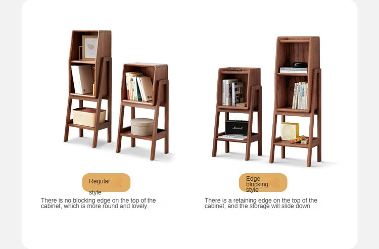 Solid Oak Wood Side Cabinet - Rustic Storage Cabinet for Living Room, Bedroom, or Entryway - Perfect for Organizing Books, Decor, and Essentials