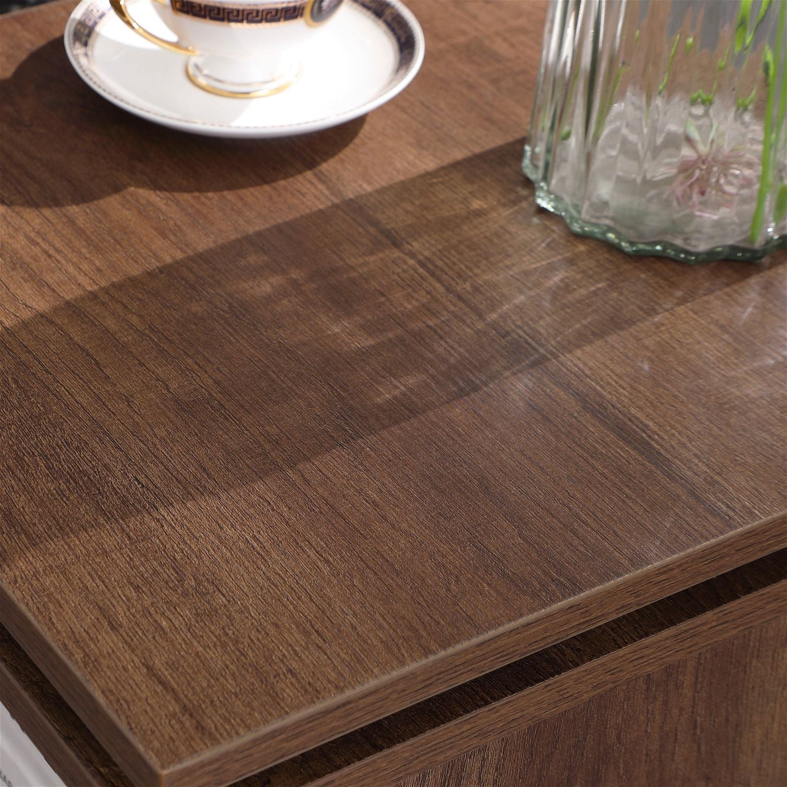 Tauris Hollywood Dark Oak End Table - Stylish Nightstand for Living Room, Bedroom, or Office