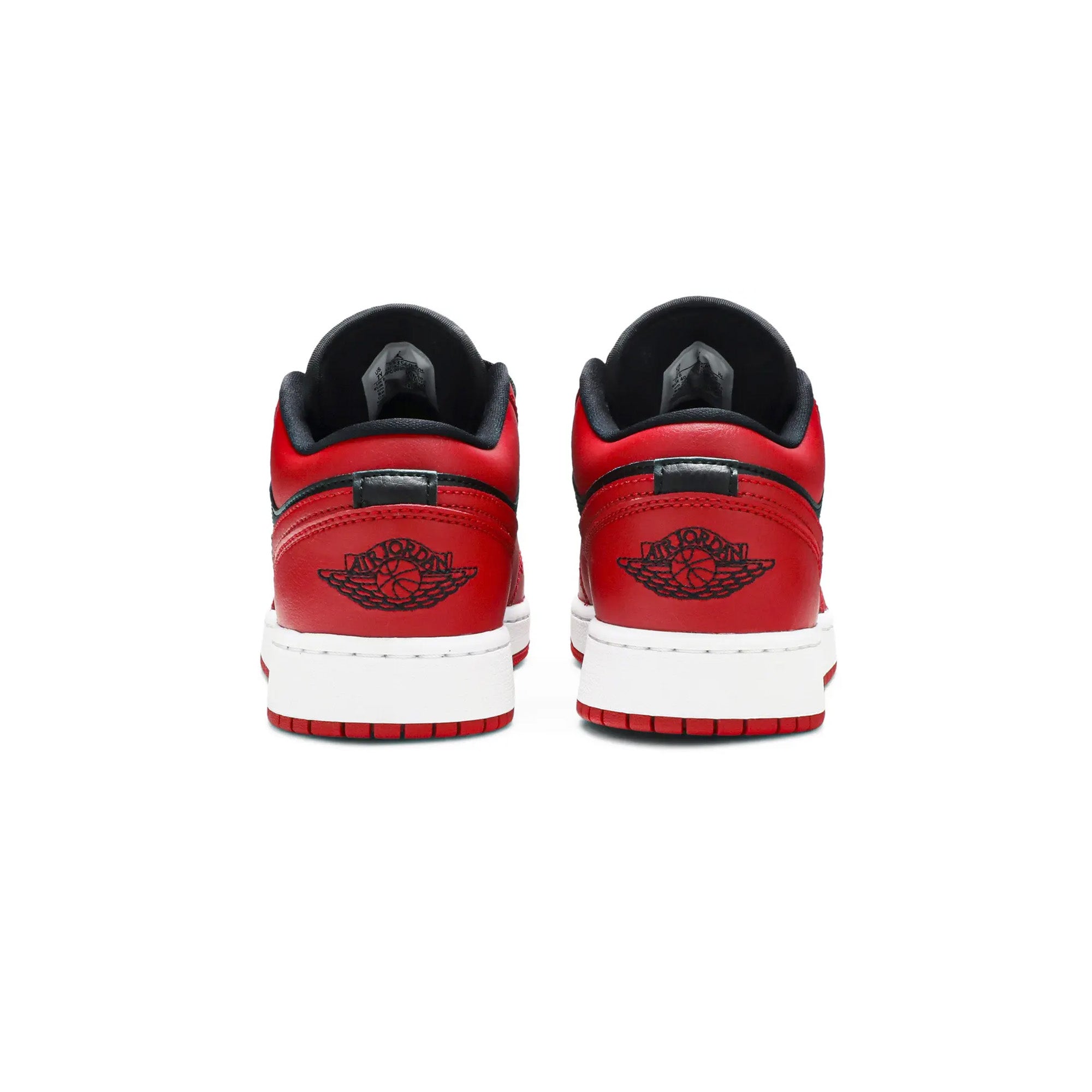 Air Jordan 1 Low 'Reverse Bred' GS Sneakers - Red & Black Basketball Shoes for Kids - Perfect for School, Sports & Casual Wear