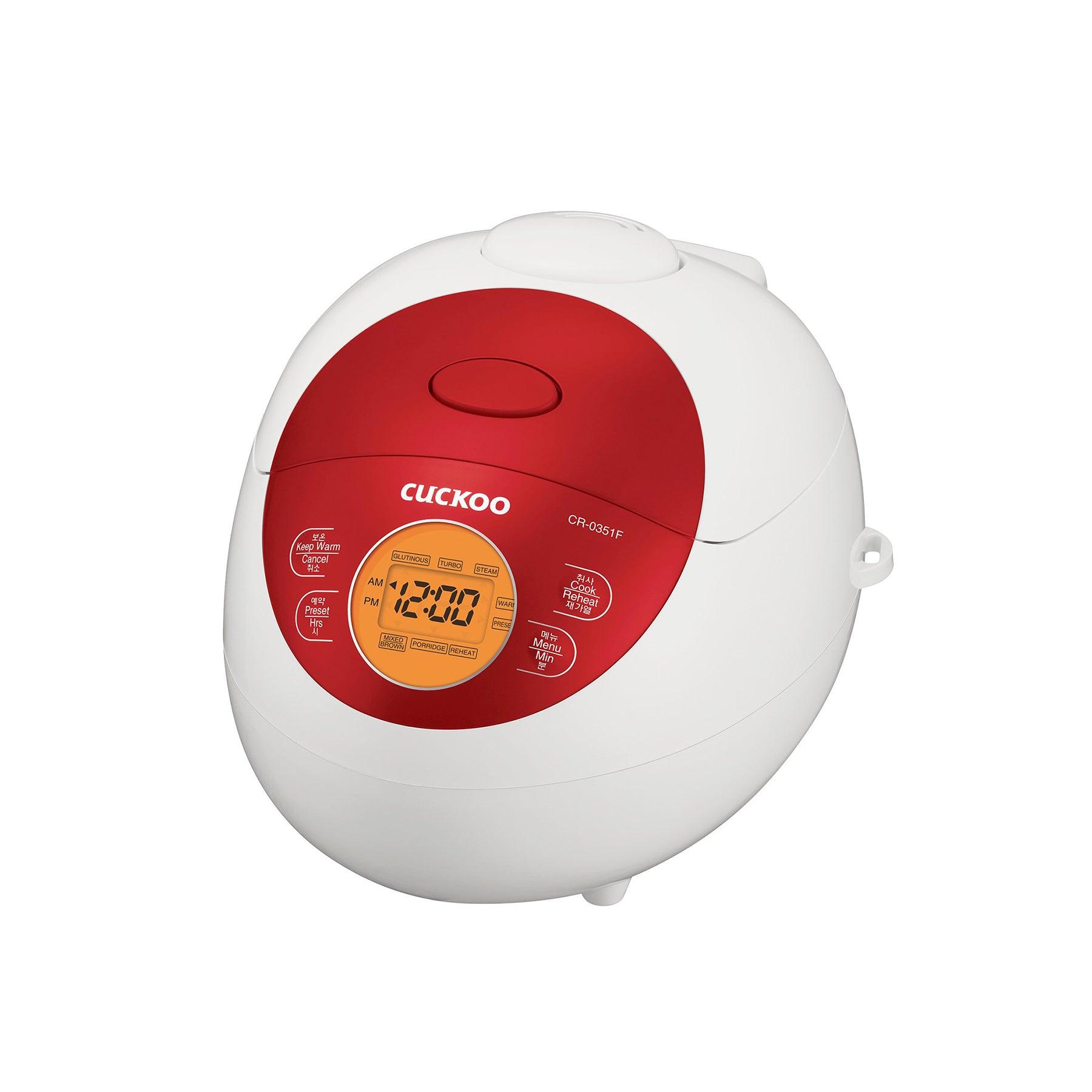 Premium 3-Cup Micom Rice Cooker (CR-0351FR) - Perfect for Small Kitchens, Dorms & Travel | Fast Cooking & Energy Efficient