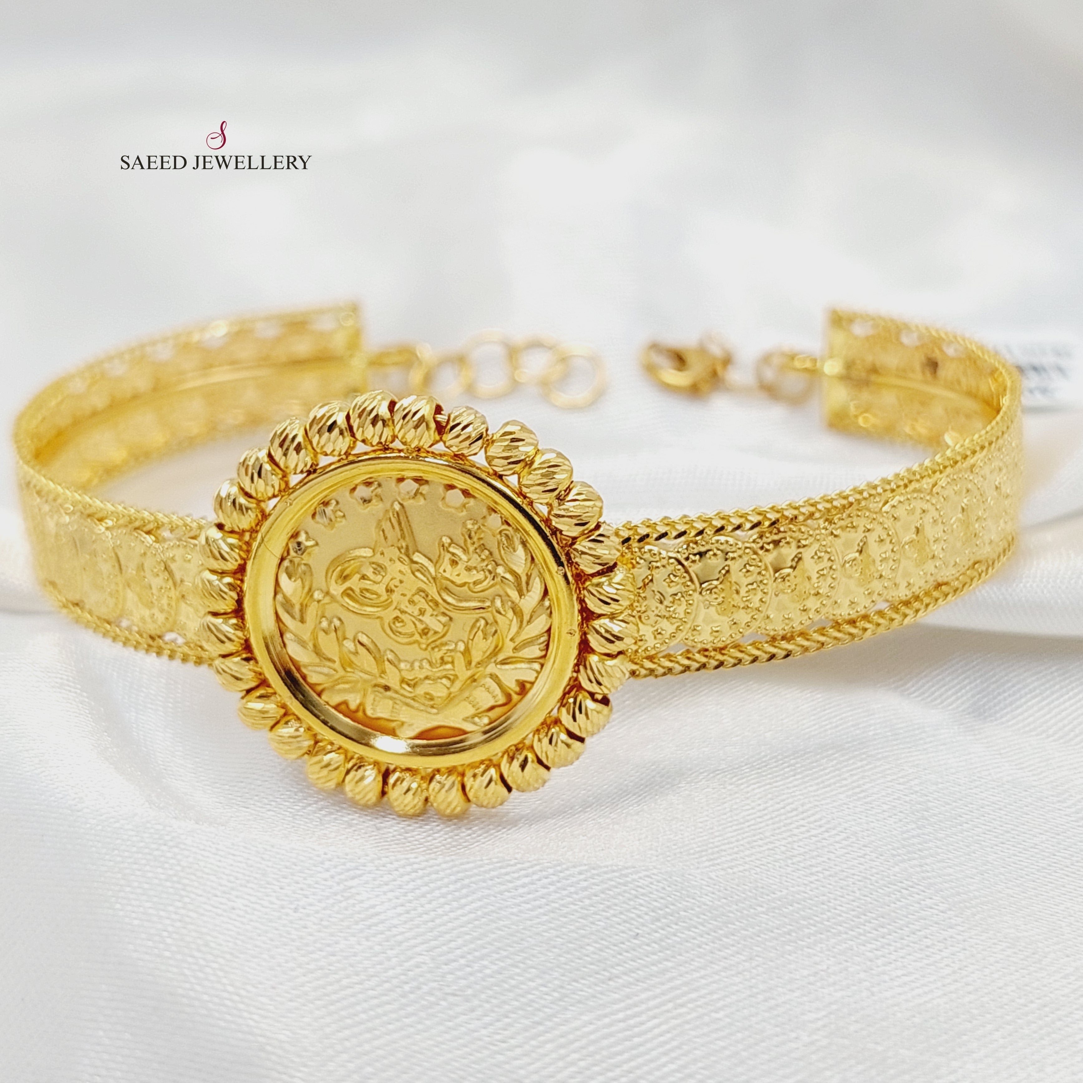Luxury Rashadi Bangle Bracelet for Women - Elegant Gold & Silver Cuff Bracelets - Perfect for Parties, Weddings & Special Occasions