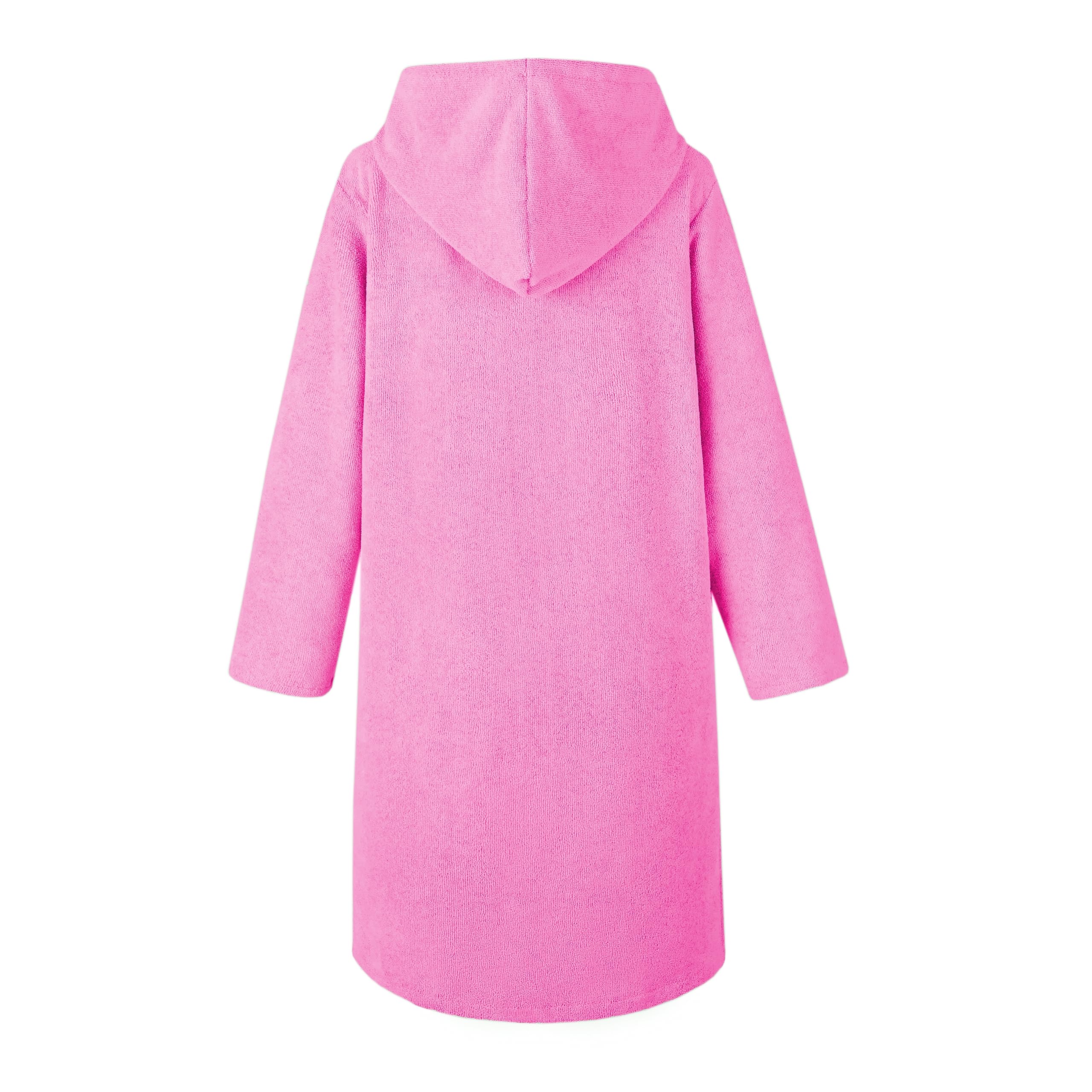 MissShorthair Kids Hooded Towel Robe with Zipper - Soft Beach Cover Up & Swim Changing Robe for Boys & Girls - Quick Dry Bath Towel Poncho for Pool, Beach & After Shower