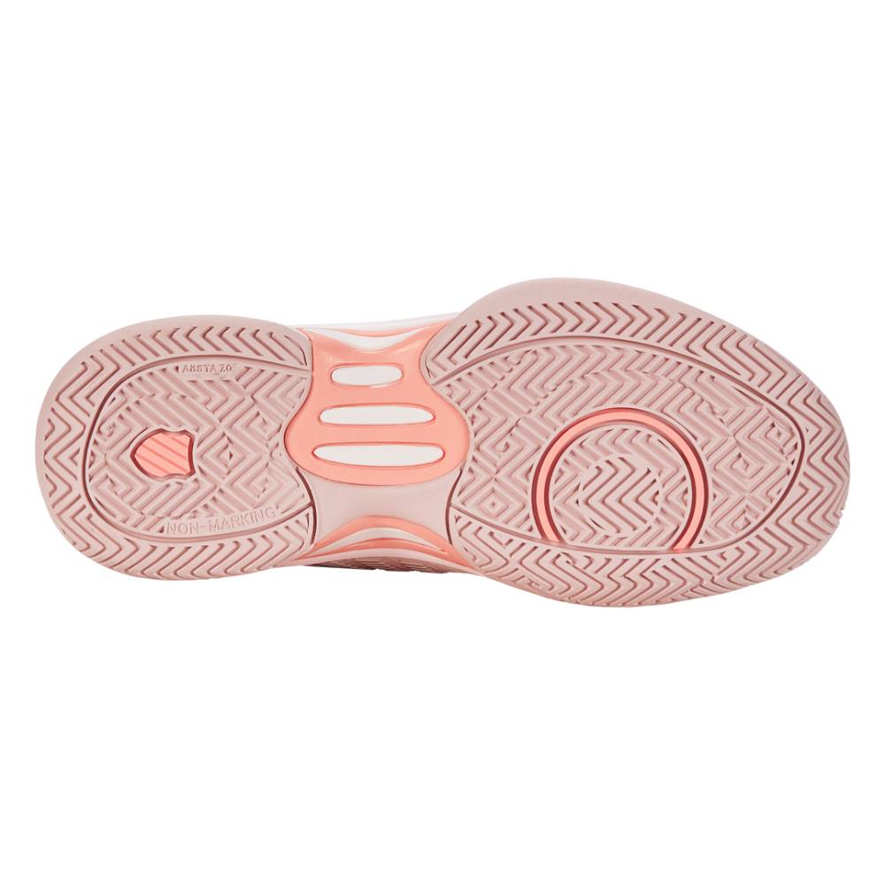 K Swiss Hypercourt Express 2 Junior Tennis Shoes for Girls - Lightweight Pink Court Sneakers with Cushioning | Perfect for Junior Tennis Matches, Training & Casual Wear