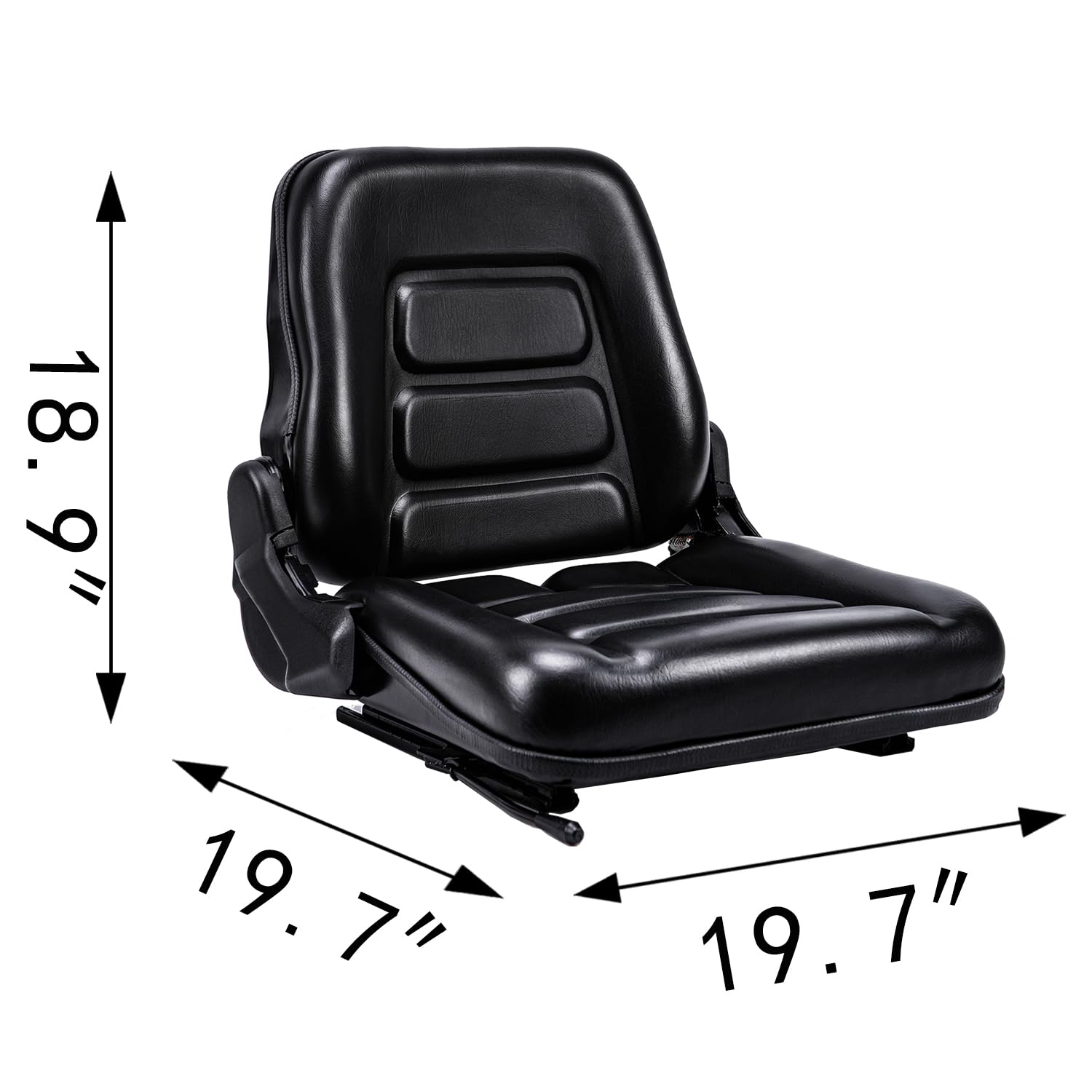 Universal Forklift Seat with Micro Switch - Heavy Duty Tractor Seat for Mower, Skid Loader, Telehandler, Backhoe & Excavator | Durable & Comfortable for Long Work Hours | Ideal for Construction, Farming & Industrial Equipment
