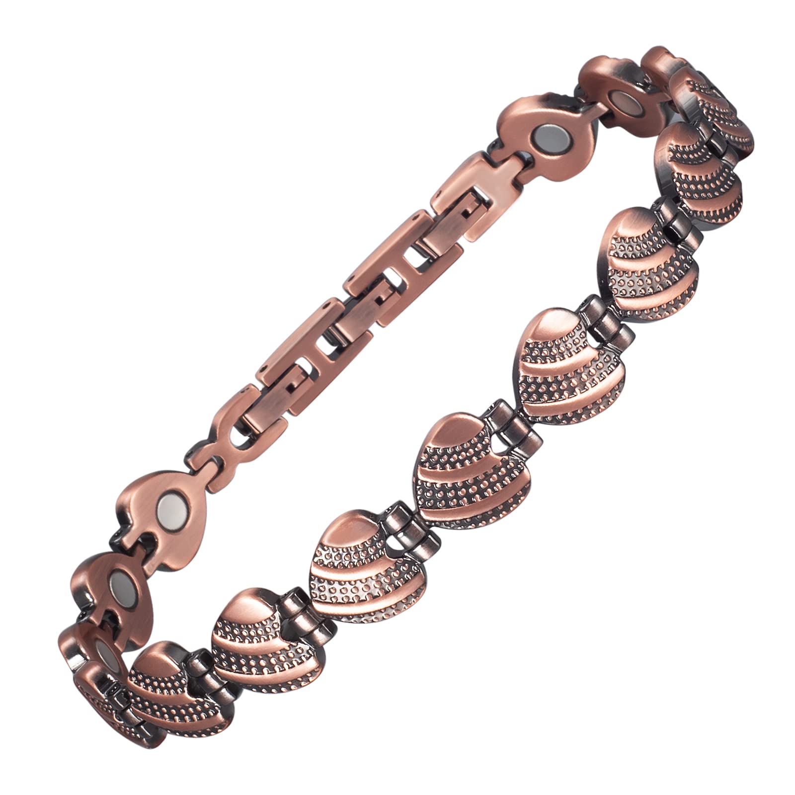 MagVIVACE Copper Magnetic Anklet for Women - Arthritis & Joint Pain Relief - Therapeutic Magnetic Bracelet with Healing Magnets (Copper) - Perfect for Daily Wear & Active Lifestyle